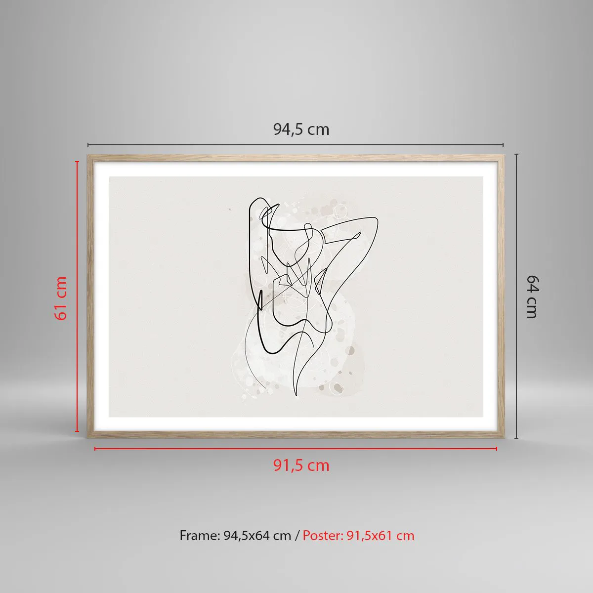 Plakat w ramie jasny dąb - Sztuka uwodzenia - 91x61 cm