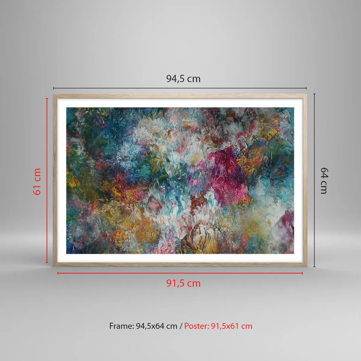 Poster in cornice rovere chiaro - In piena fioritura - 91x61 cm