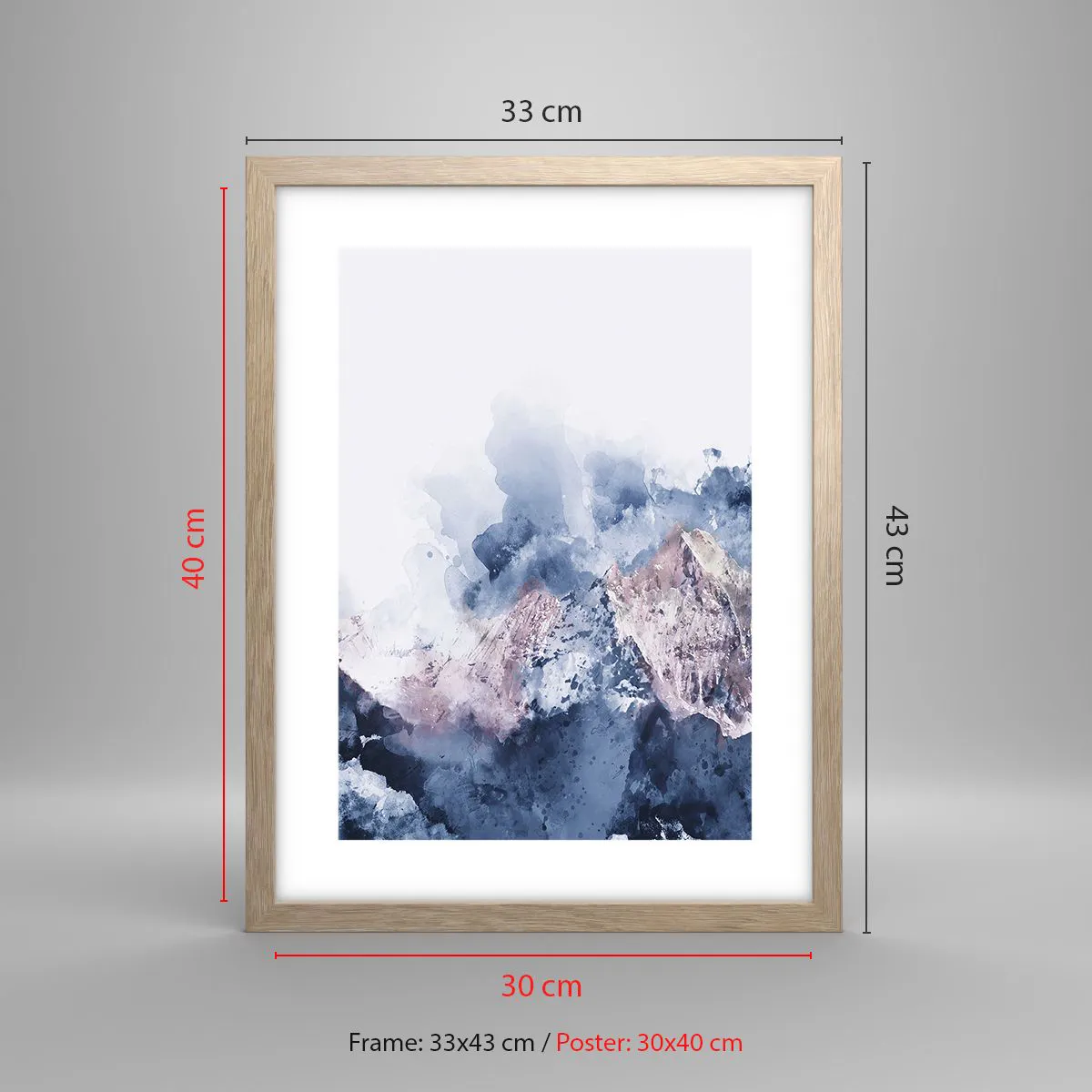 Poszter világos tölgy keretben - Ezek a csúcsok! - 30x40 cm