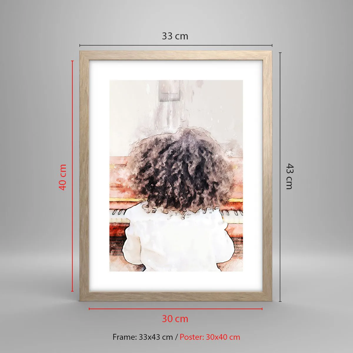 Plakat w ramie jasny dąb - W nowym świecie - 30x40 cm