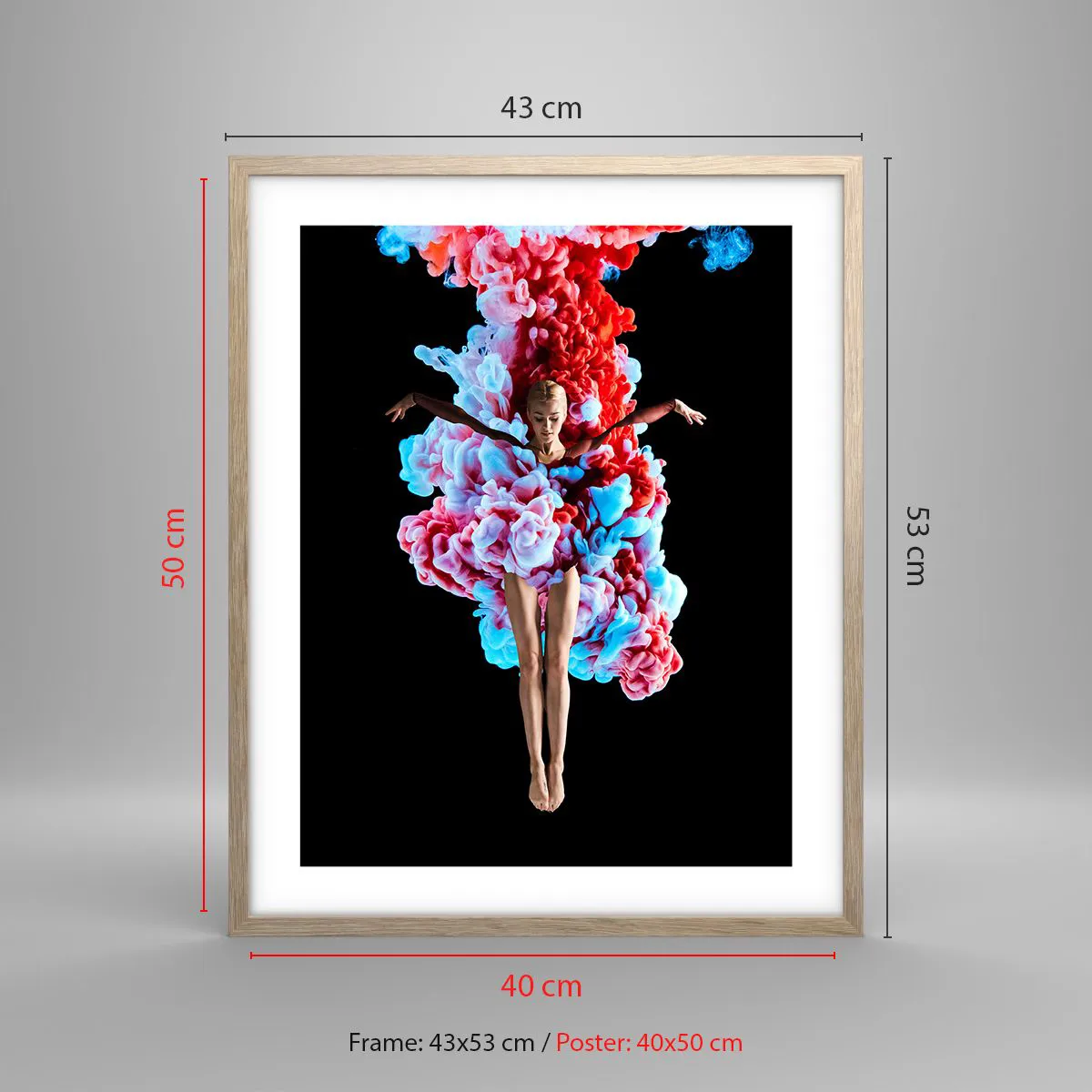 Poster in light oak frame - In Full Bloom - 40x50 cm