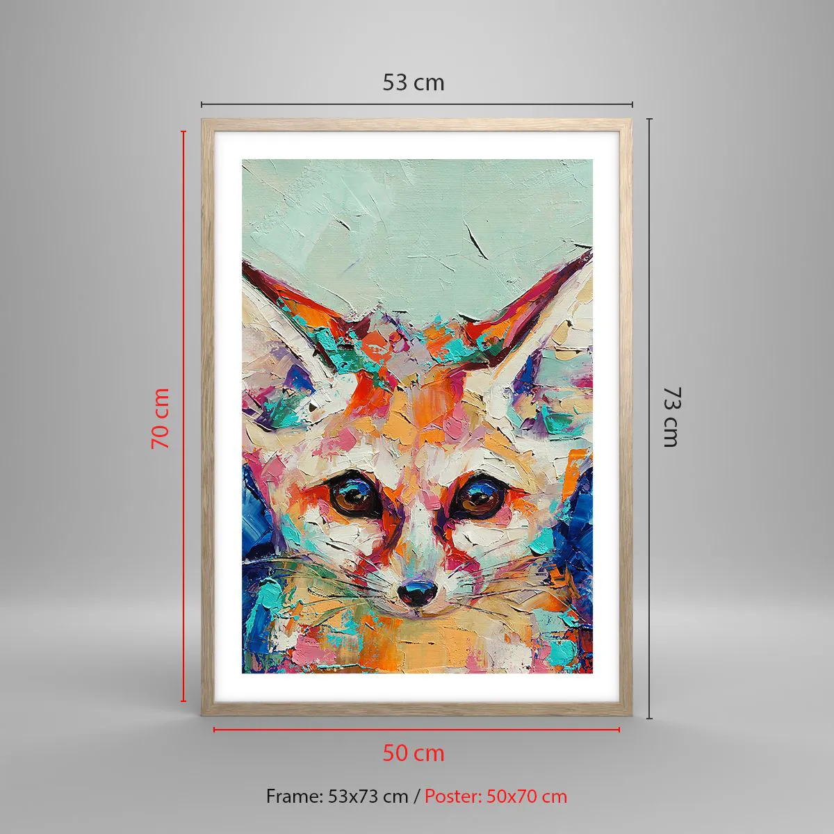 Affisch i ram av ljusek - Är ni redo för mig? - 50x70 cm