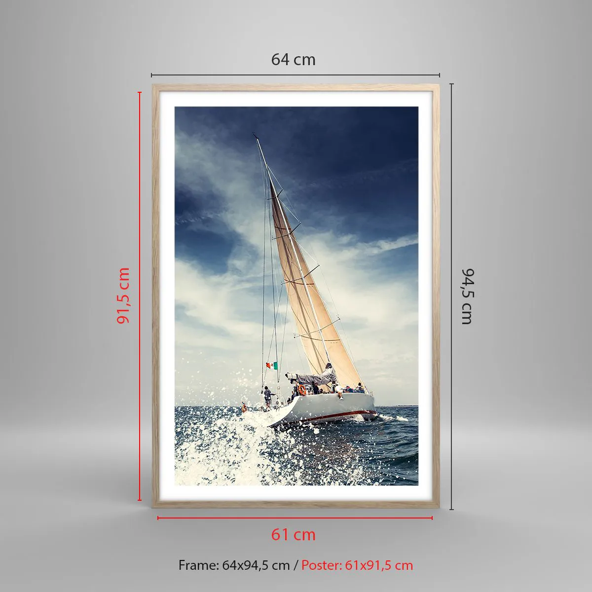 Affiche dans un chêne clair - Poster - Ils ne nous rattraperont pas ! - 61x91 cm