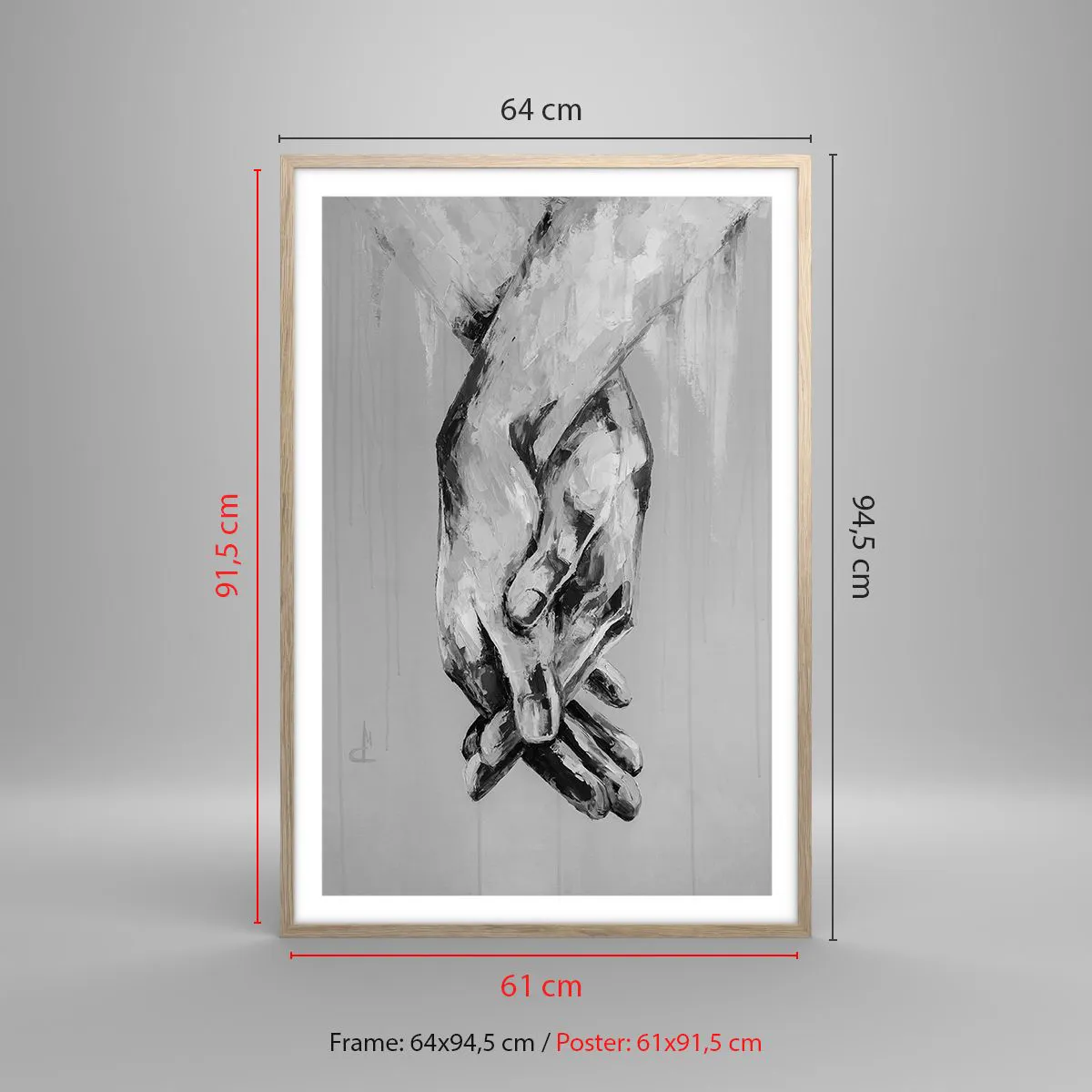 Poster in light oak frame - The Beginning… - 61x91 cm