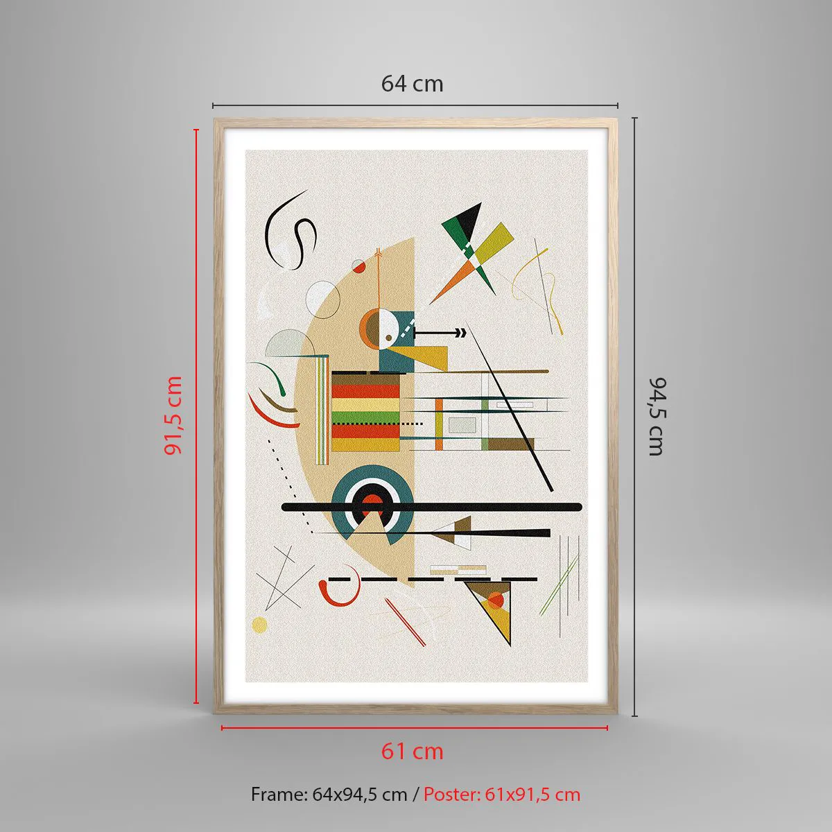 Affisch i ram av ljusek - Så världen skrattar - 61x91 cm