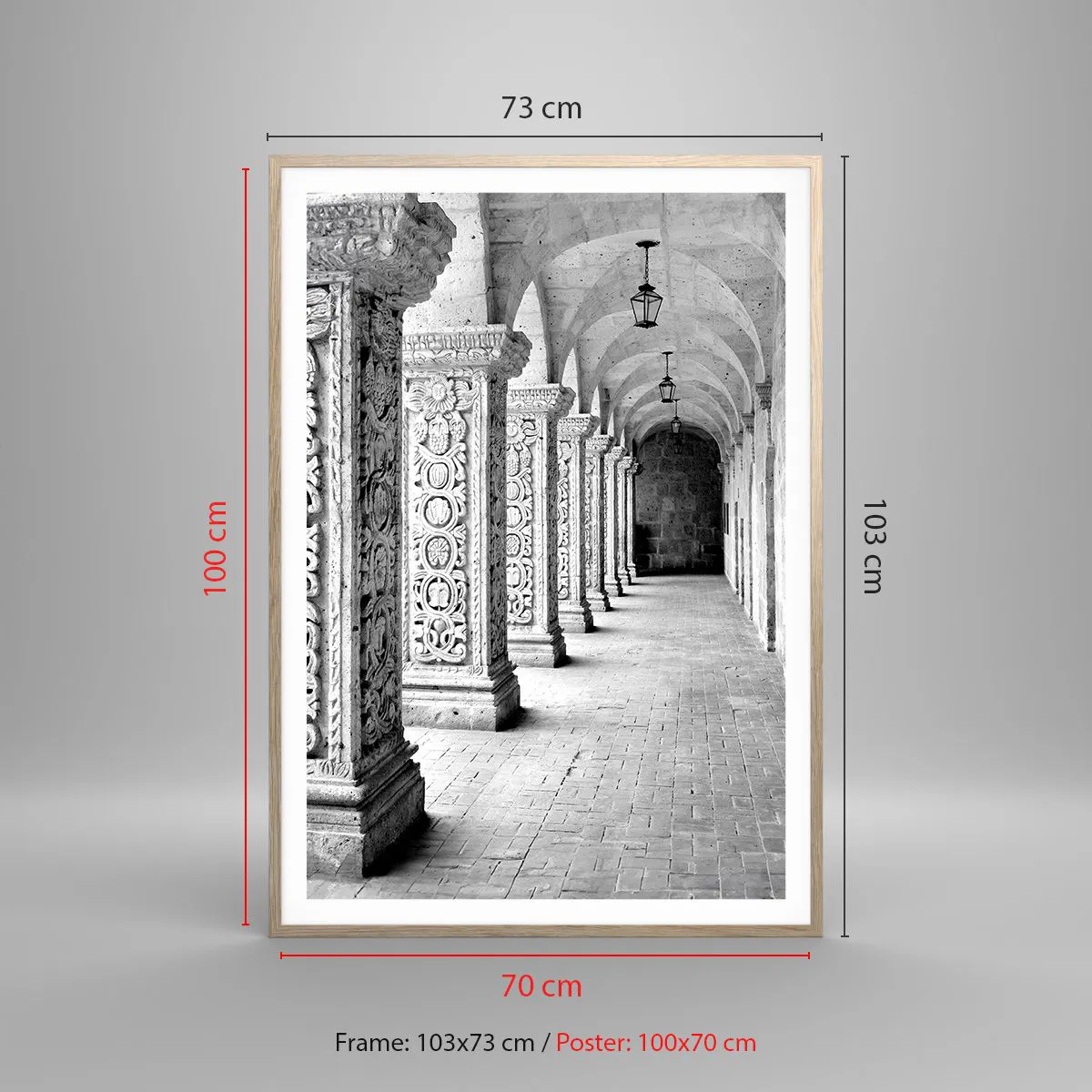 Poster in light oak frame - Where is this Going...? - 70x100 cm