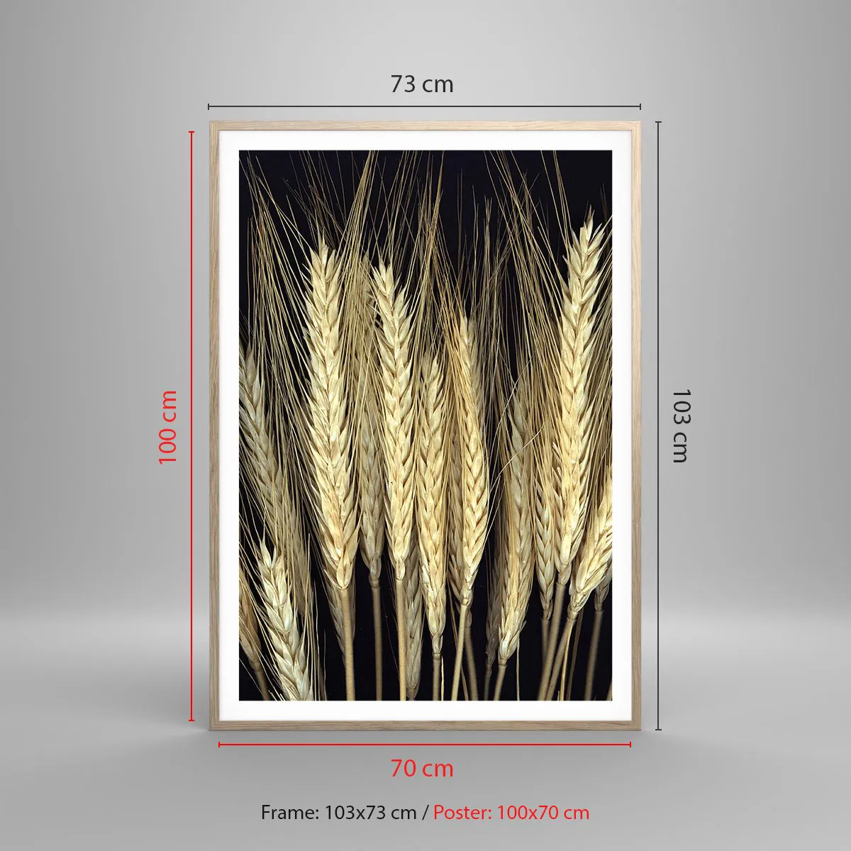 Poster in einem Rahmen aus heller Eiche - Rustikale Magie - 70x100 cm