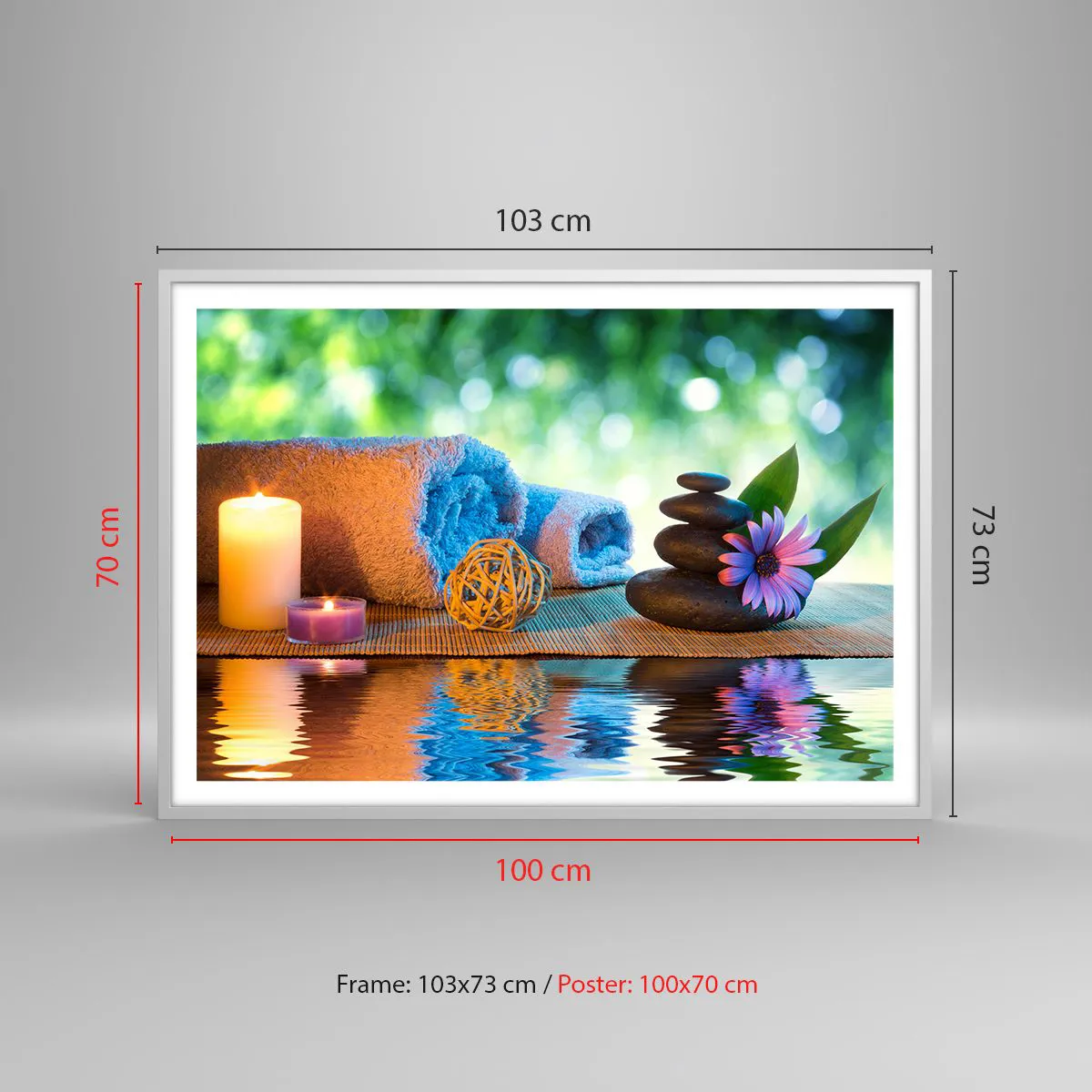 Poszter fekete keretben - Idő a testnek - 100x70 cm