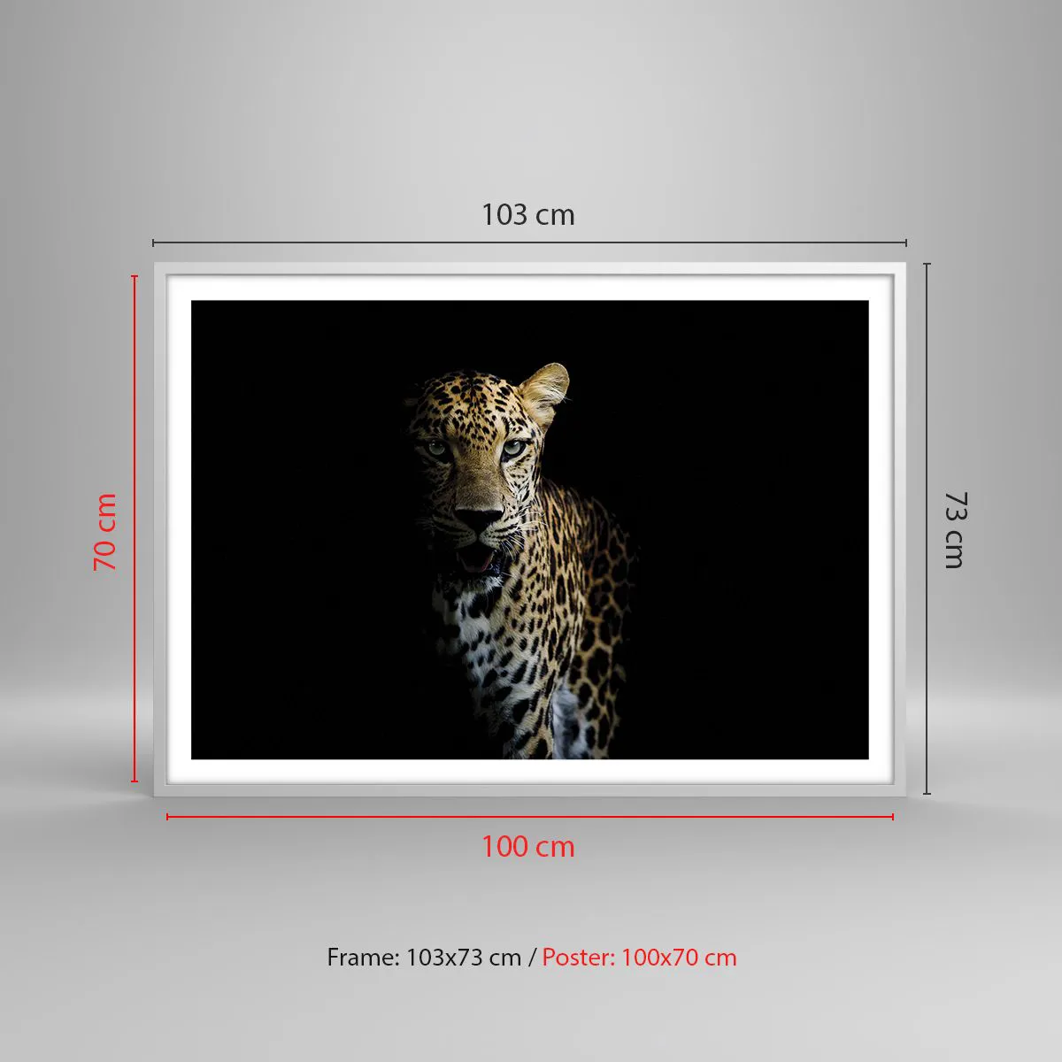 Poszter fekete keretben - Sötét szépség - 100x70 cm