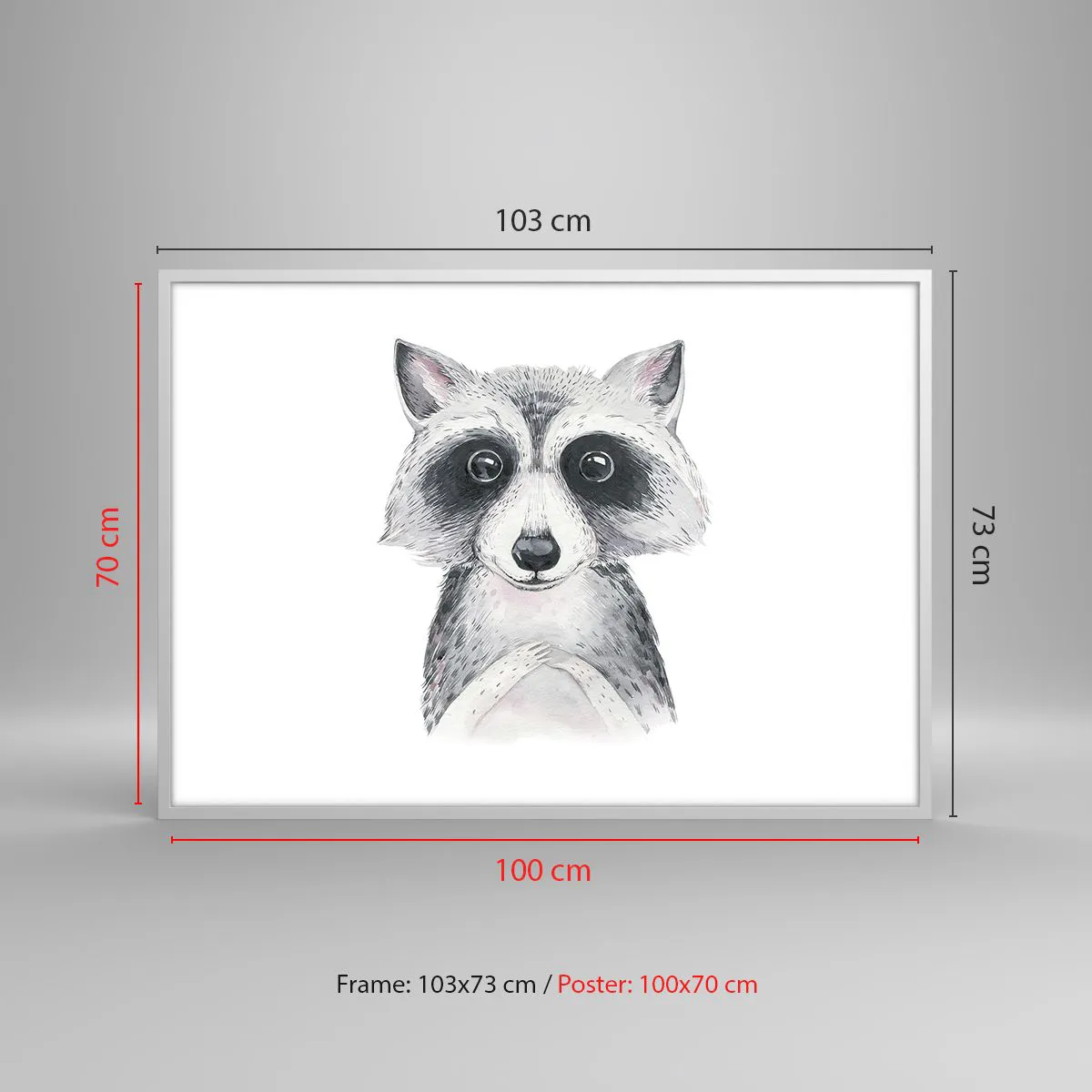 Poster in einem weißen Rahmen - Ein Moment zum Bewegen - 100x70 cm