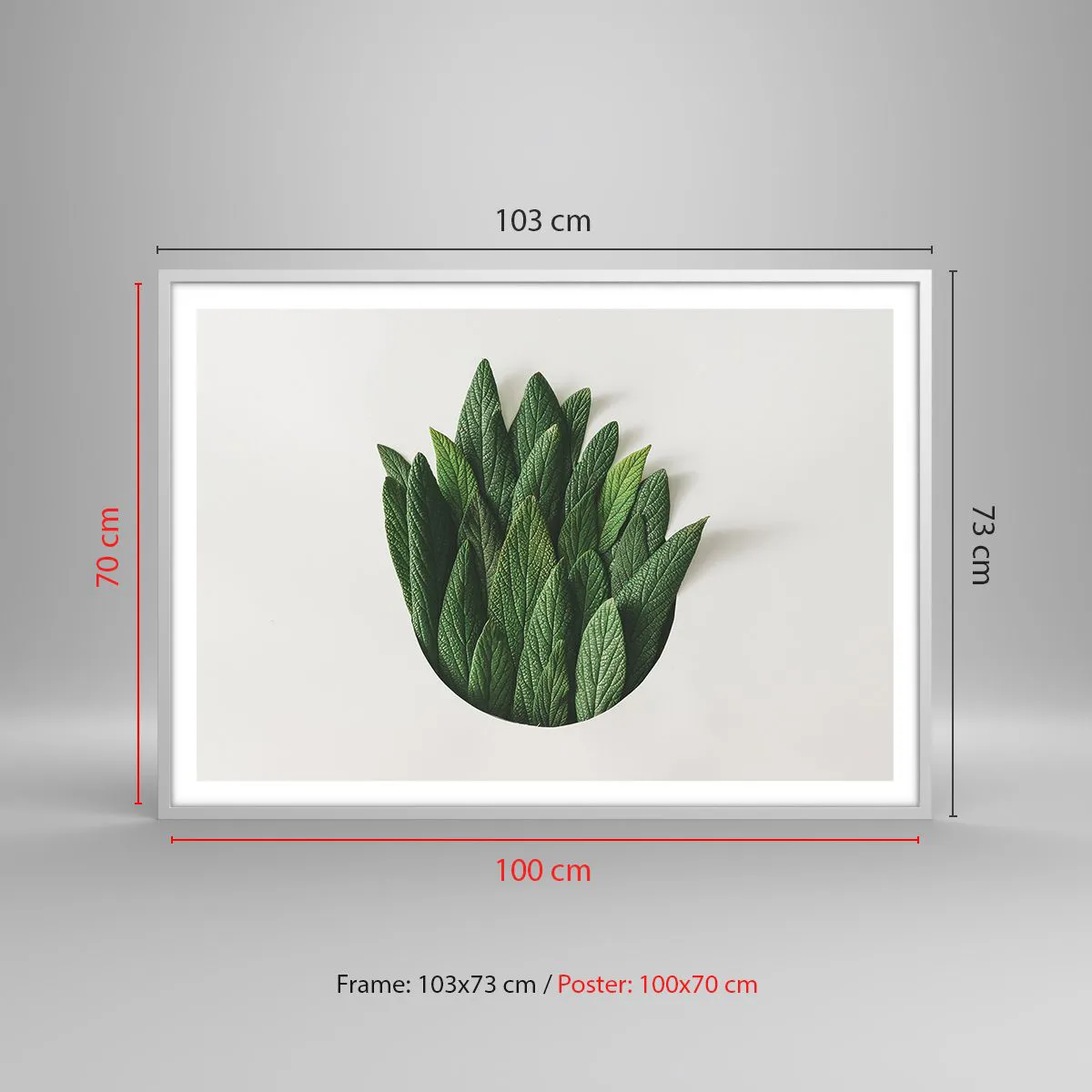 Poster in einem weißen Rahmen - Ungebremste Neugier - 100x70 cm