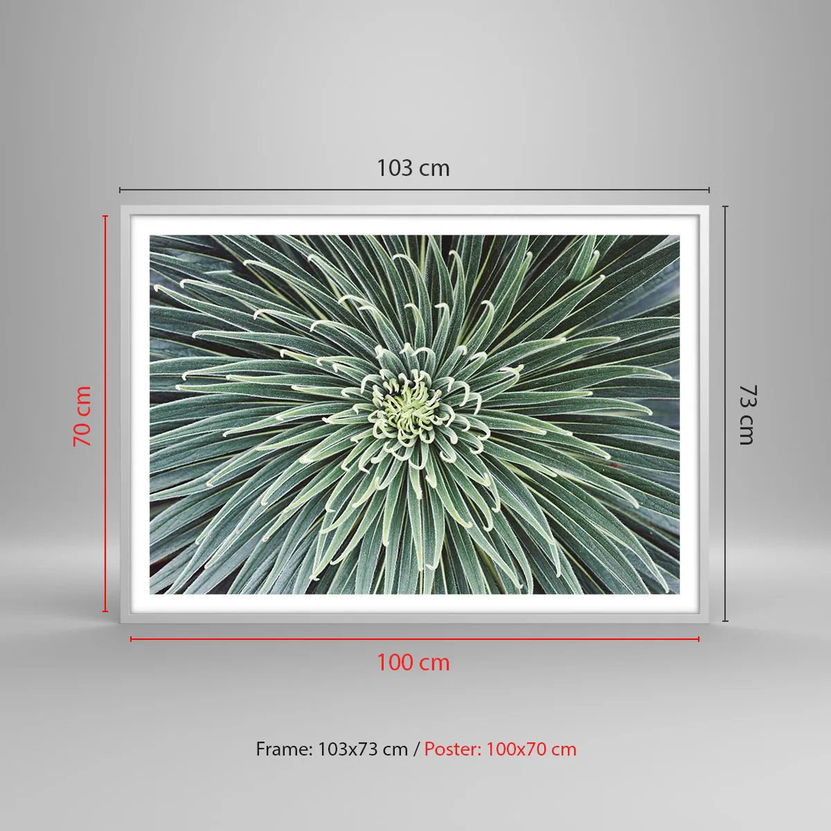 Plakat w białej ramie - Narodziny gwiazdy - 100x70 cm