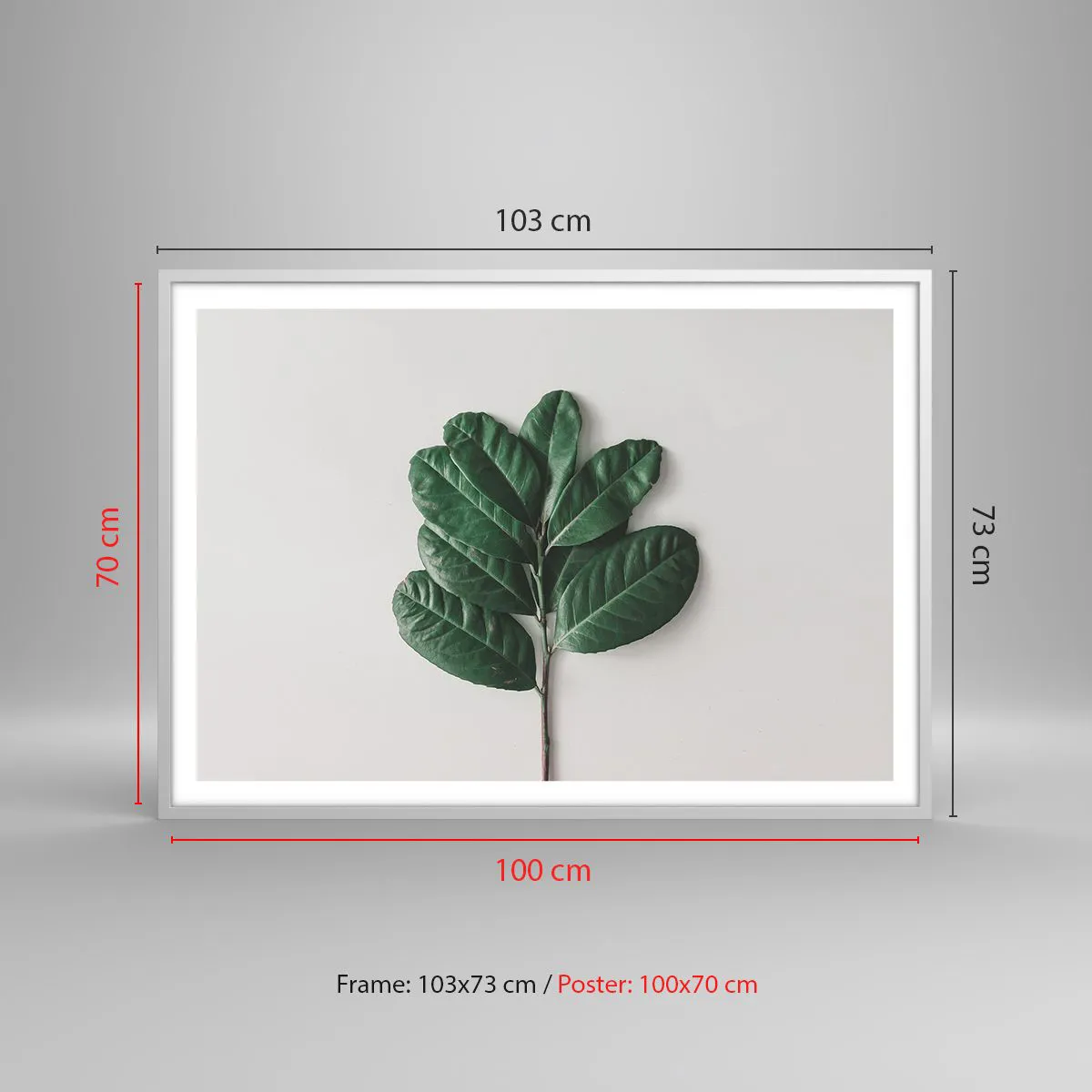 Poszter fekete keretben - Rajz csak a természetről - 100x70 cm