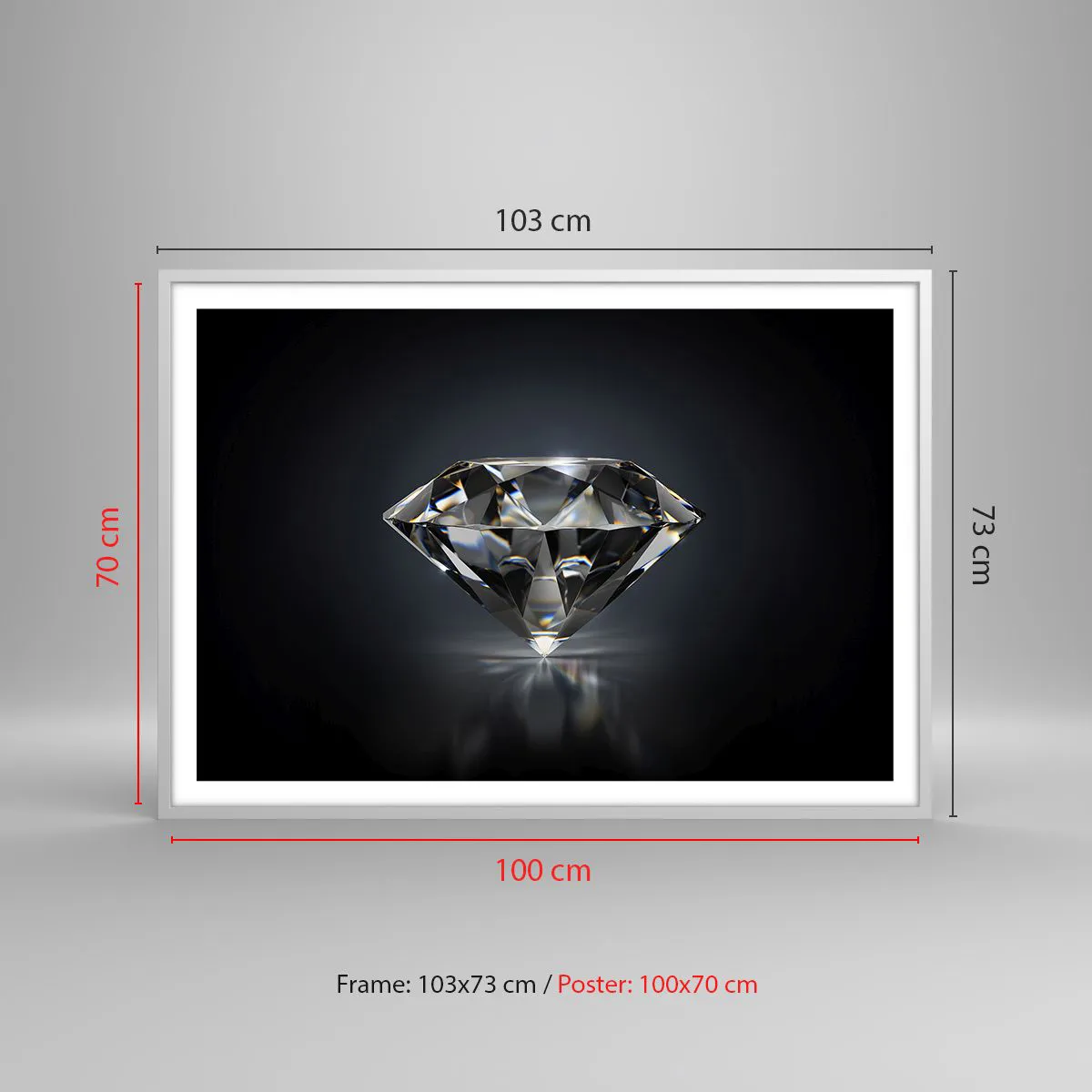 Plakát v bílém rámu - Best girls friend - 100x70 cm