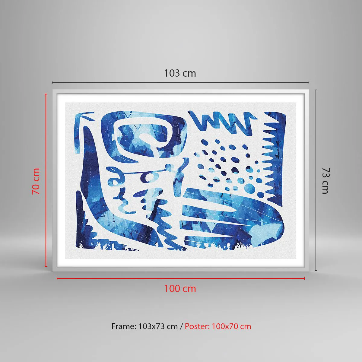 Poster in white frmae - Return to the Roots - 100x70 cm