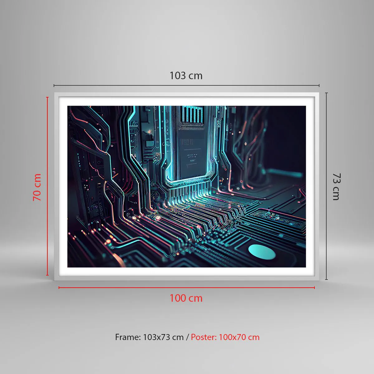 Poszter fekete keretben - Úgy gondolom... - 100x70 cm