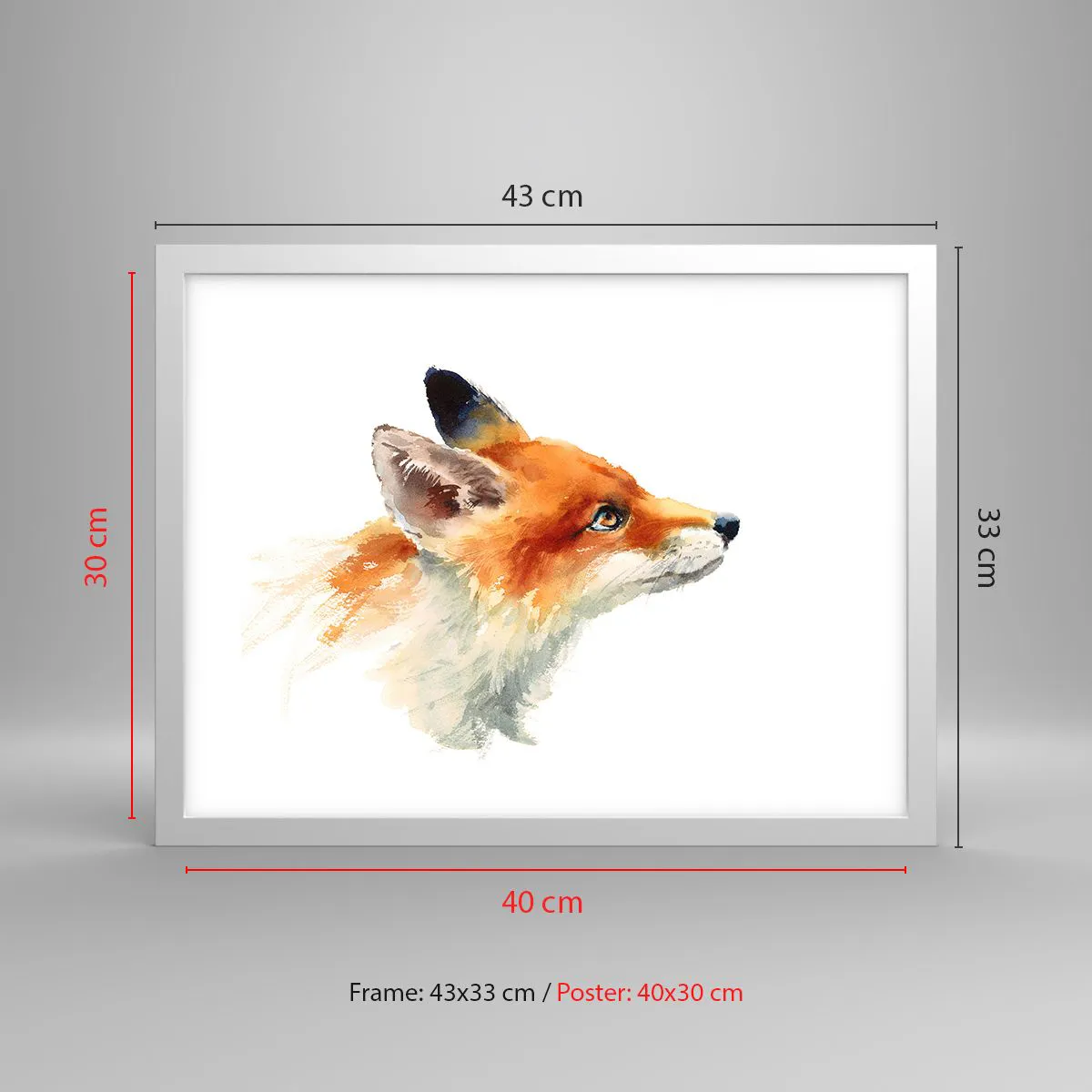 Poster in een witte lijst - Je kunt nooit voorzichtig genoeg zijn - 40x30 cm