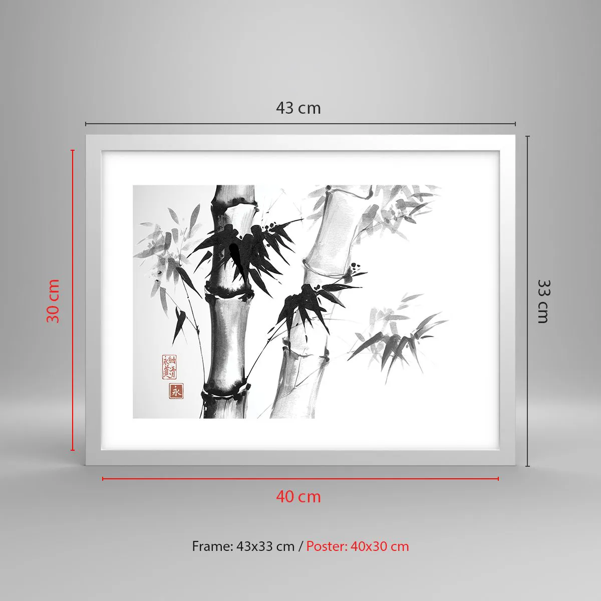 Póster en marco blanco - Primer plano de Oriente - 40x30 cm