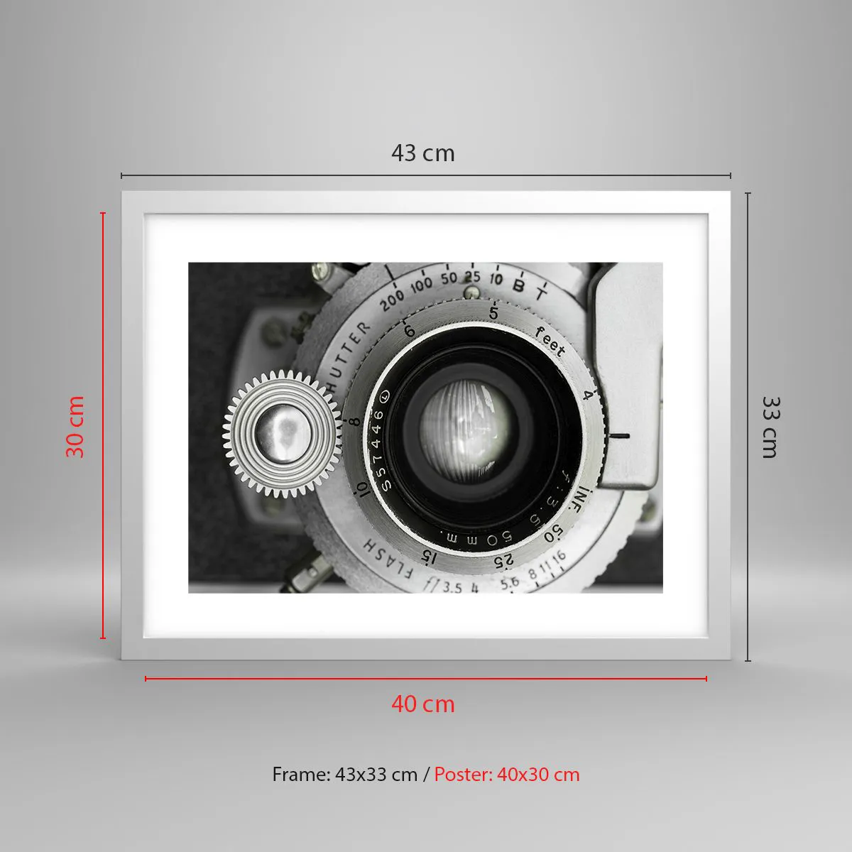 Poszter fekete keretben - Történet Hollywoodról - 40x30 cm