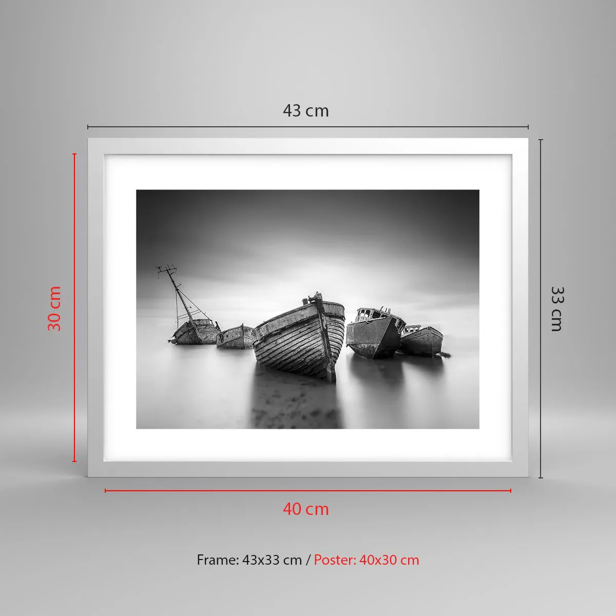 Affiche dans un cadre blanc - Poster - Cùest déjà un souvenir... - 40x30 cm