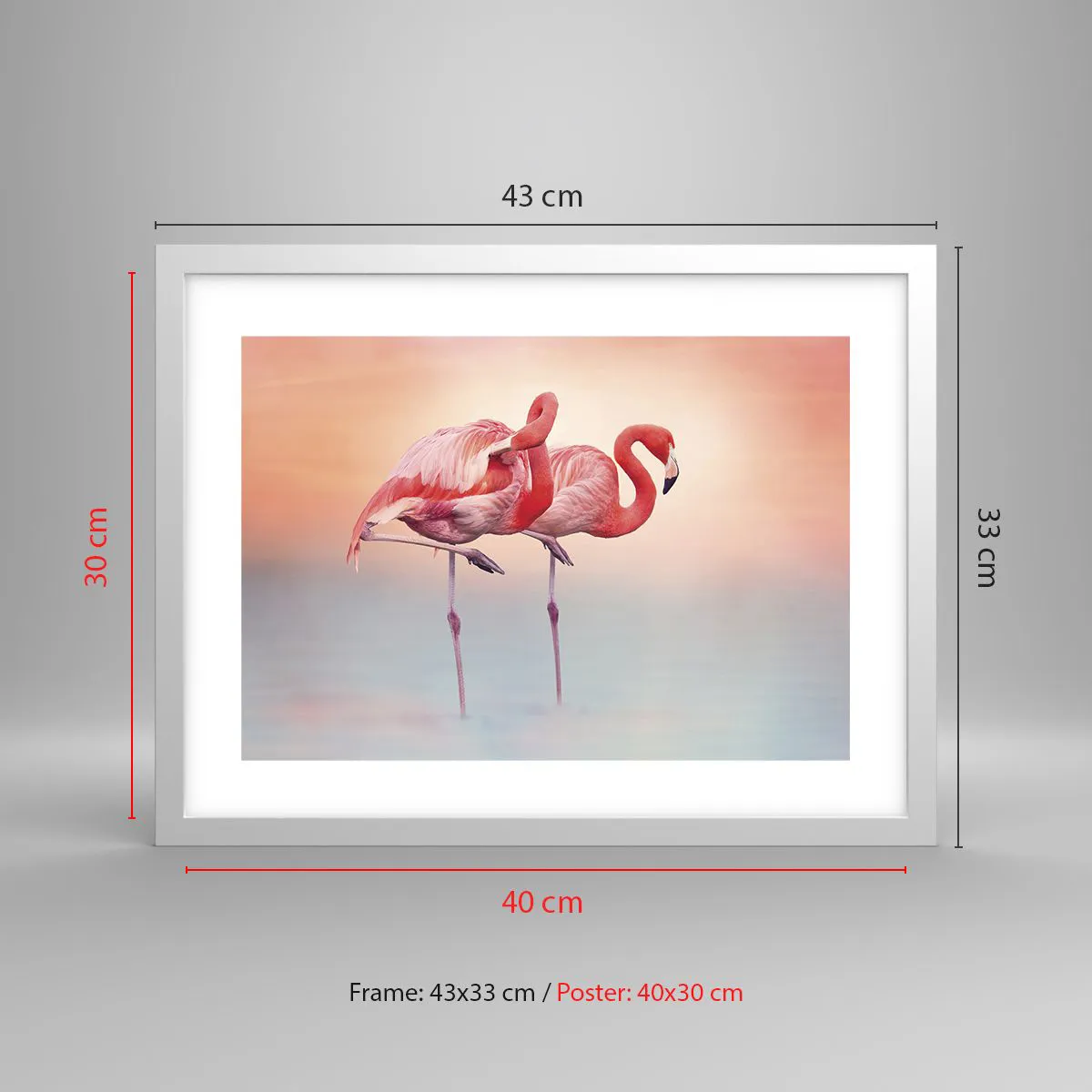 Poszter fekete keretben - A lenyugvó nap színe - 40x30 cm