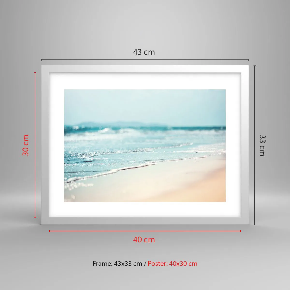 Poszter fekete keretben - Hő és zaj - 40x30 cm