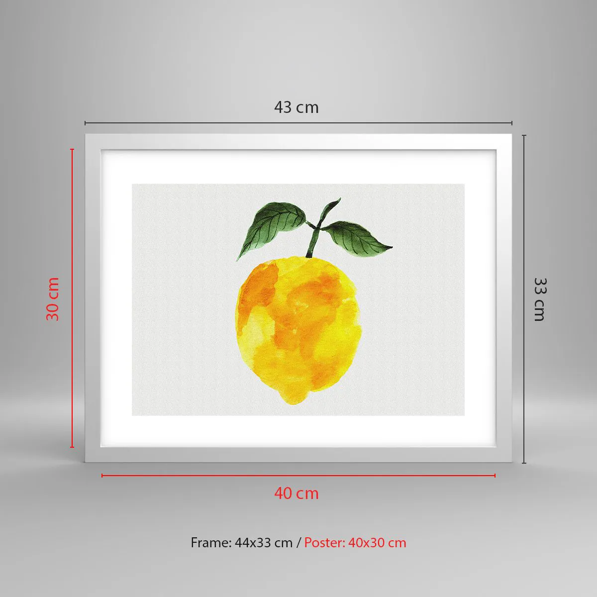 Plagát v bielom ráme - Ako spoznať chuť slnka - 40x30 cm