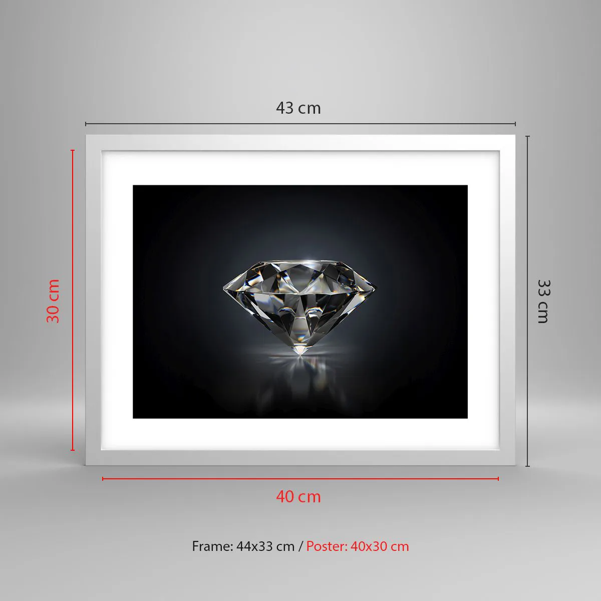 Plakát v bílém rámu - Best girls friend - 40x30 cm