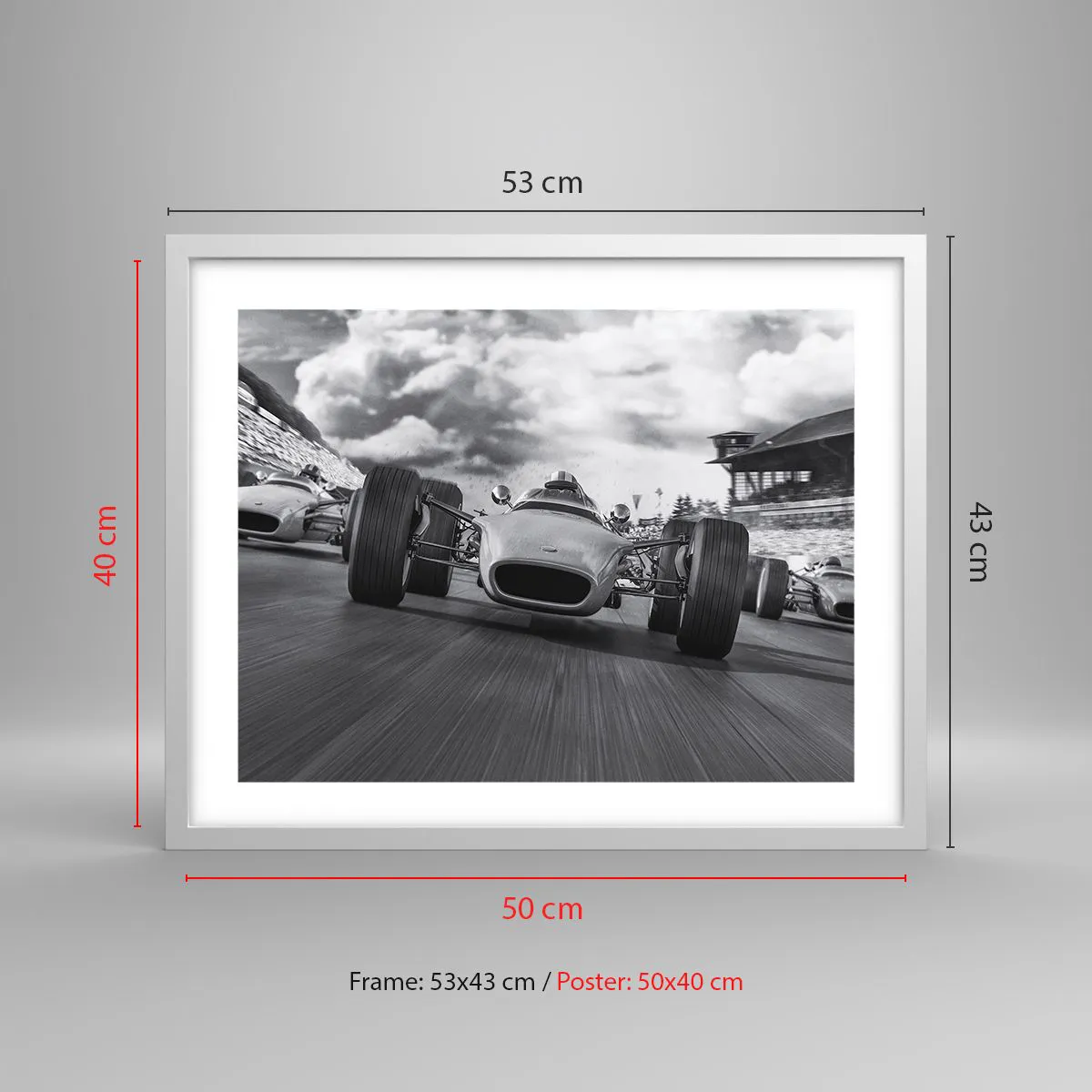 Plakat w białej ramie - Jest moc! - 50x40 cm