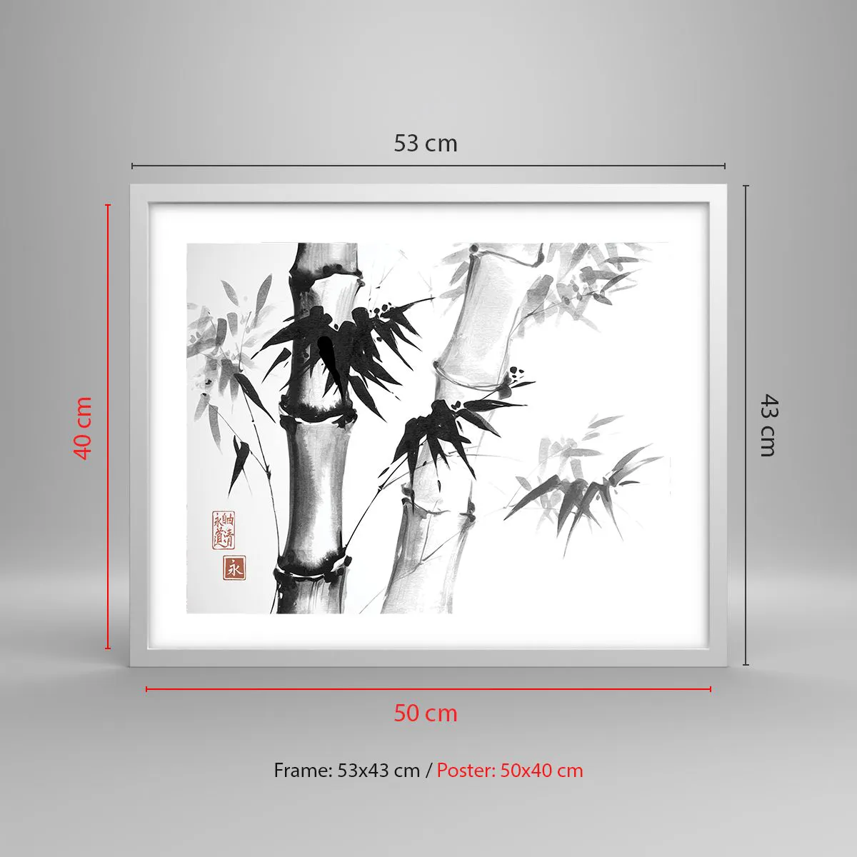 Poster in einem weißen Rahmen - Dem Orient ganz nah - 50x40 cm