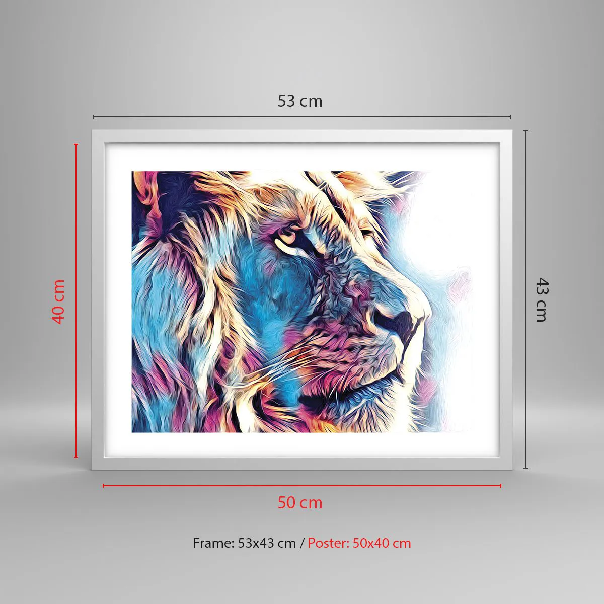 Plakat w białej ramie - Mądrość natury - 50x40 cm