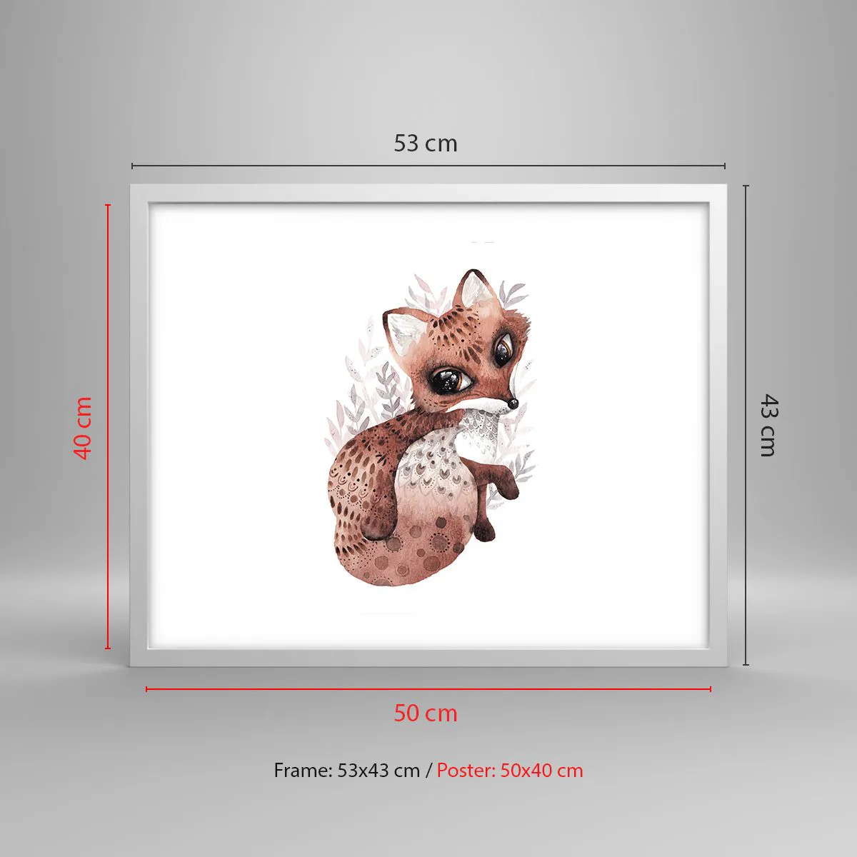 Poszter fekete keretben - Csak szeretnivaló - 50x40 cm