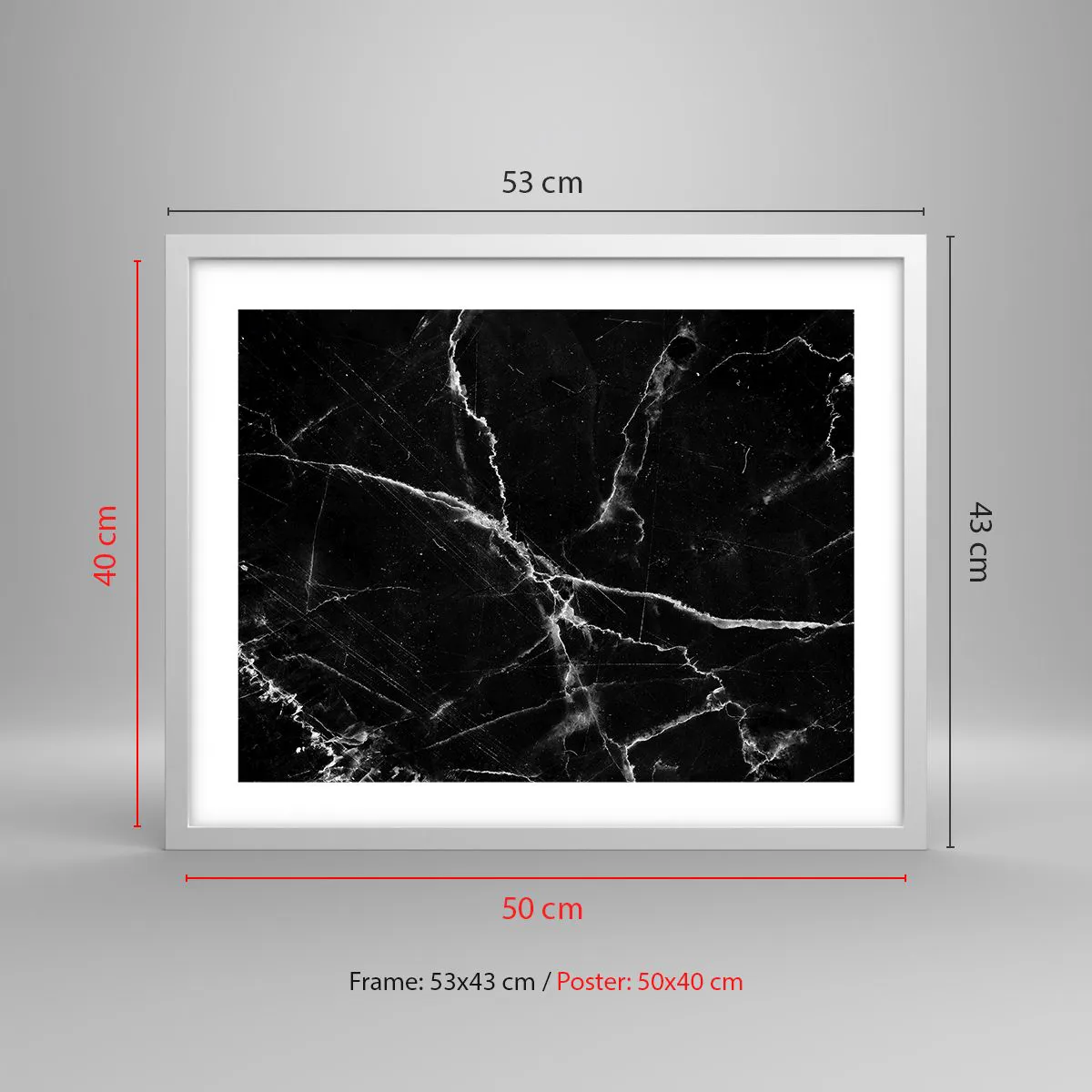 Poster in cornice bianca - La vita segreta delle pietre - 50x40 cm