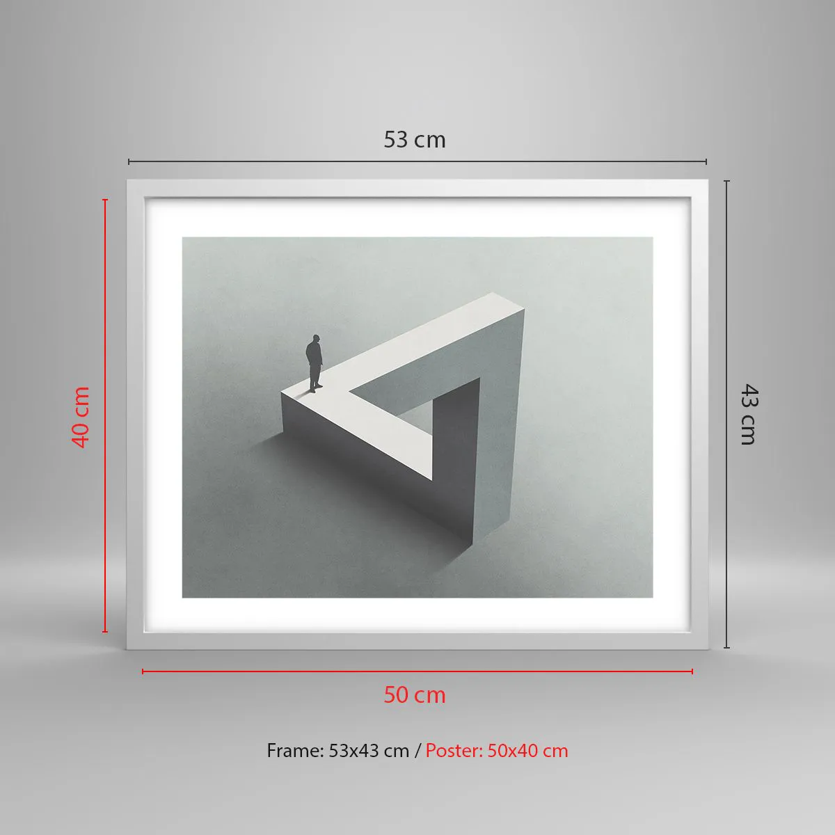 Plagát v bielom ráme - A predsa je to možné - 50x40 cm