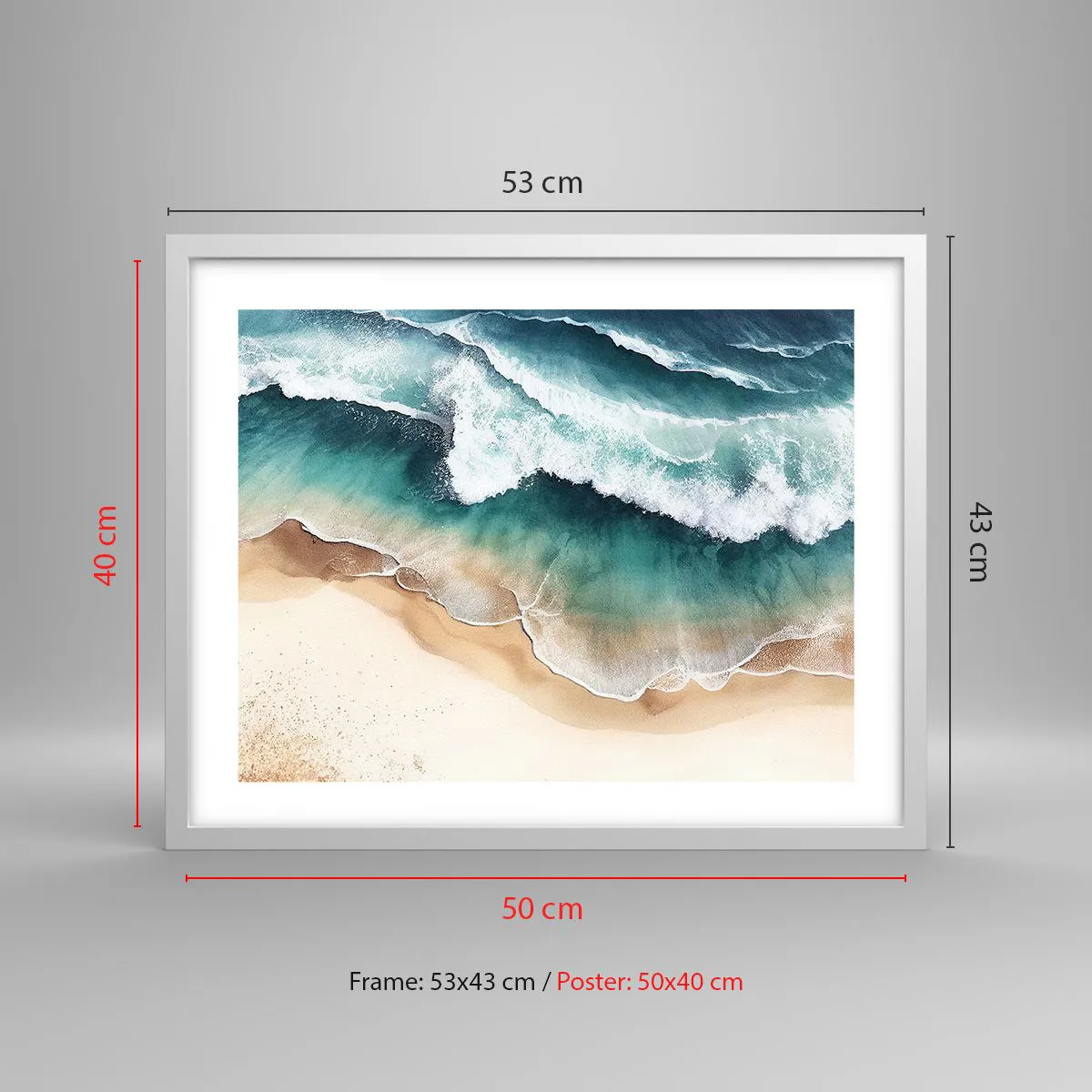 Poster in white frmae - Eternal Encounter - 50x40 cm