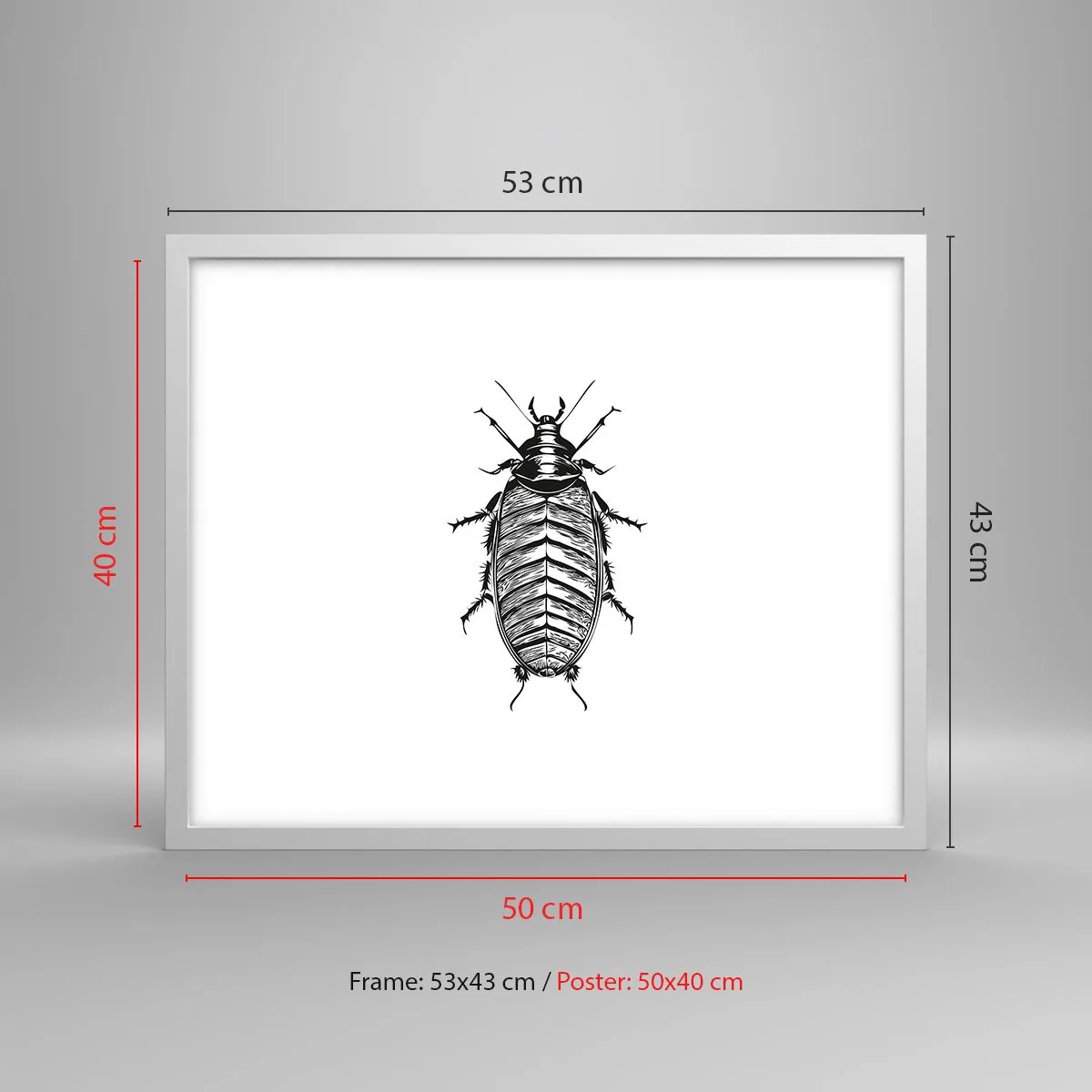 Plagát v bielom ráme - Vzorový exemplár! - 50x40 cm