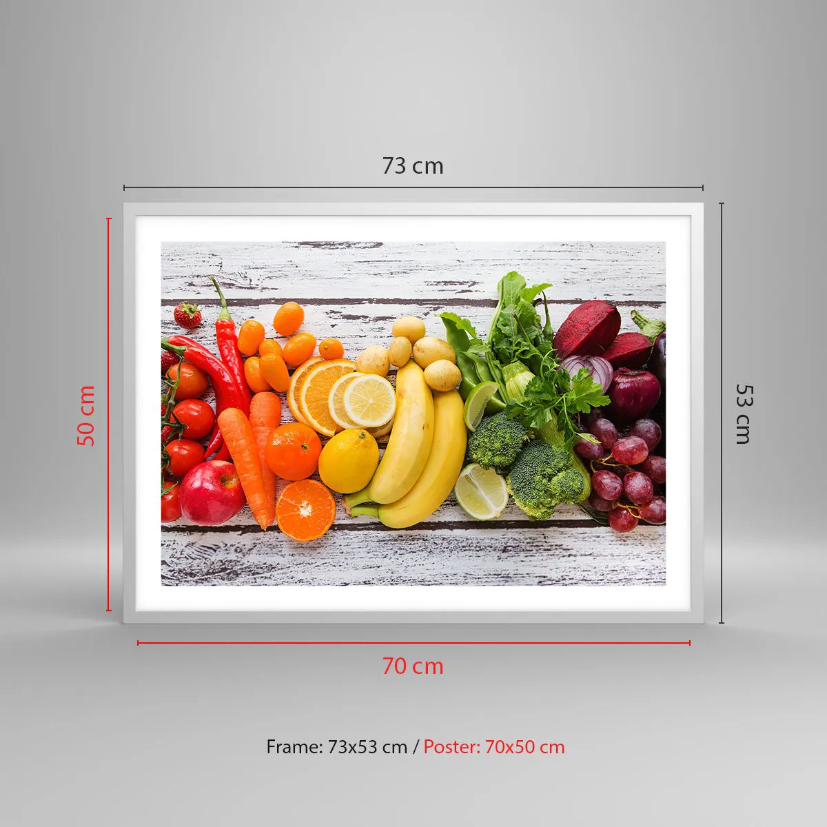 Affisch i vit ram - Räcker det inte? - 70x50 cm