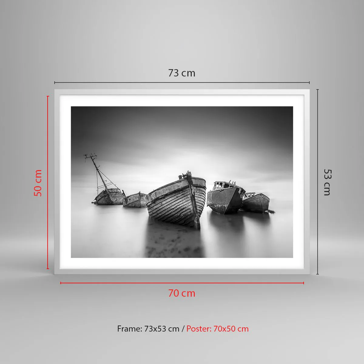 Poszter fekete keretben - Csak emlékek... - 70x50 cm