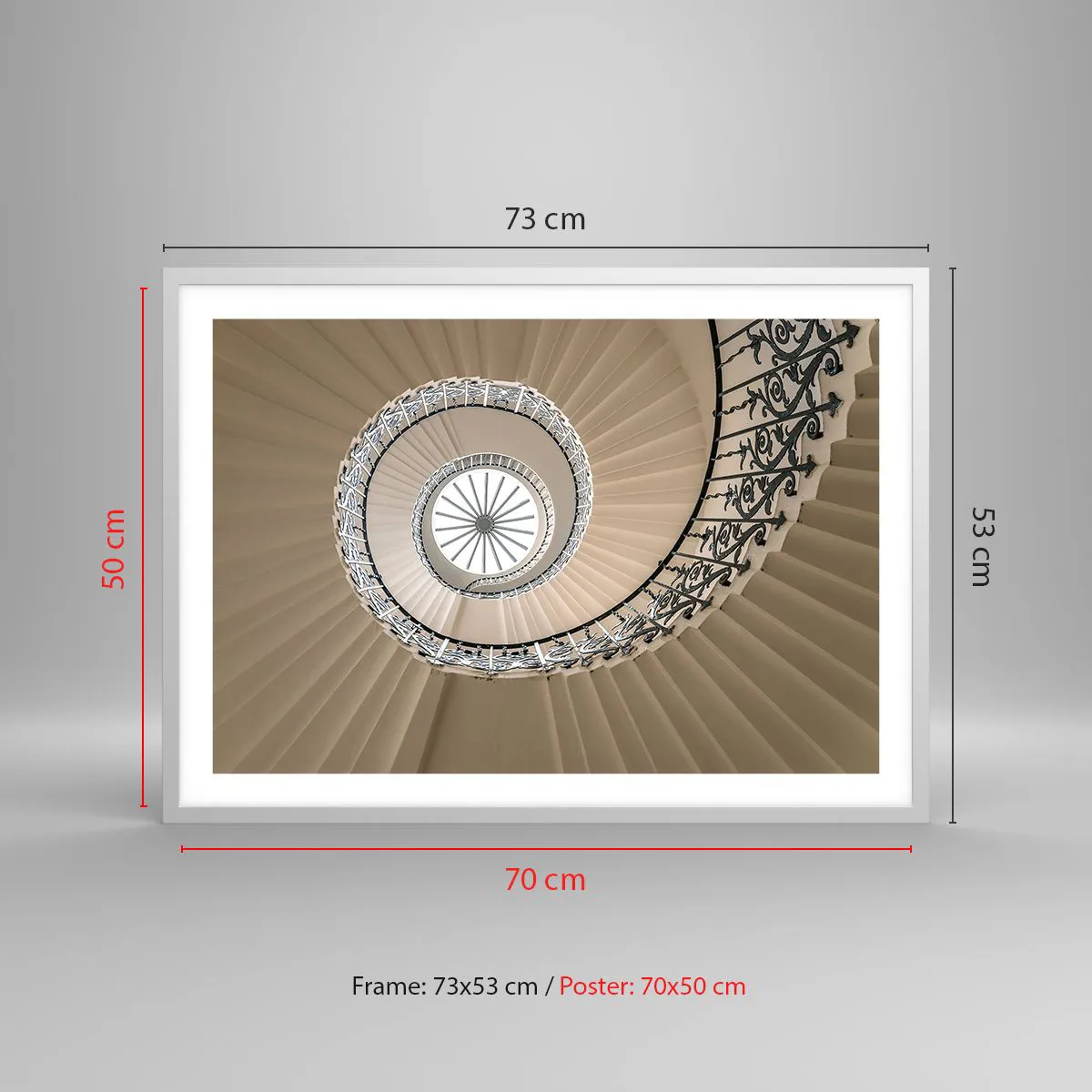 Affisch i vit ram - I musslans mitt - 70x50 cm
