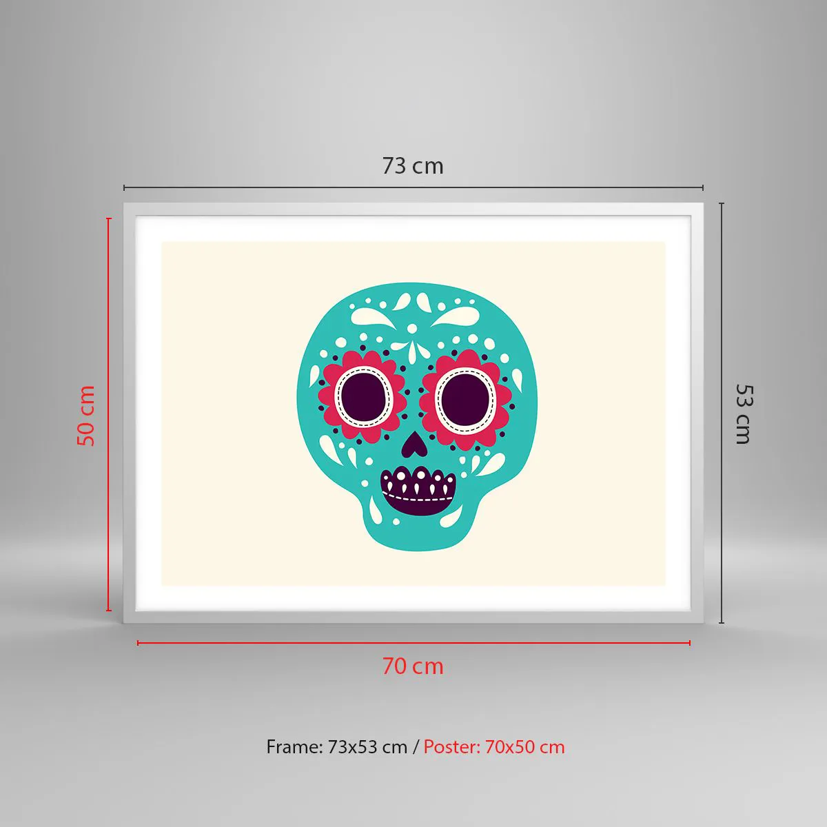 Poster in cornice bianca - Vita: un gioco fino alla morte - 70x50 cm