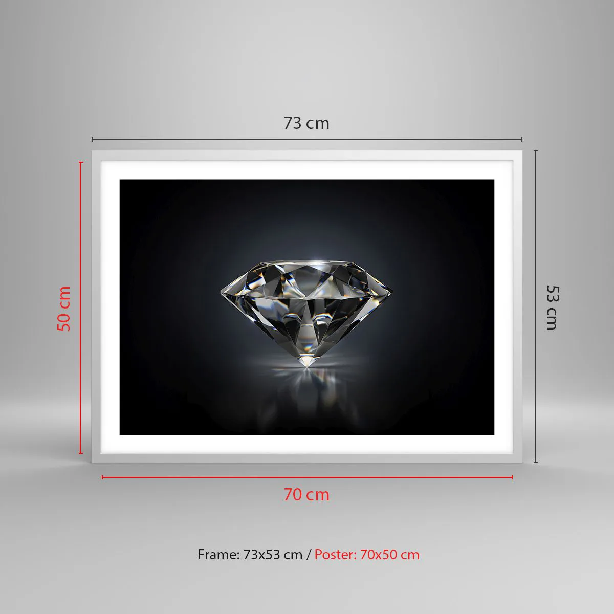 Plakát v bílém rámu - Best girls friend - 70x50 cm