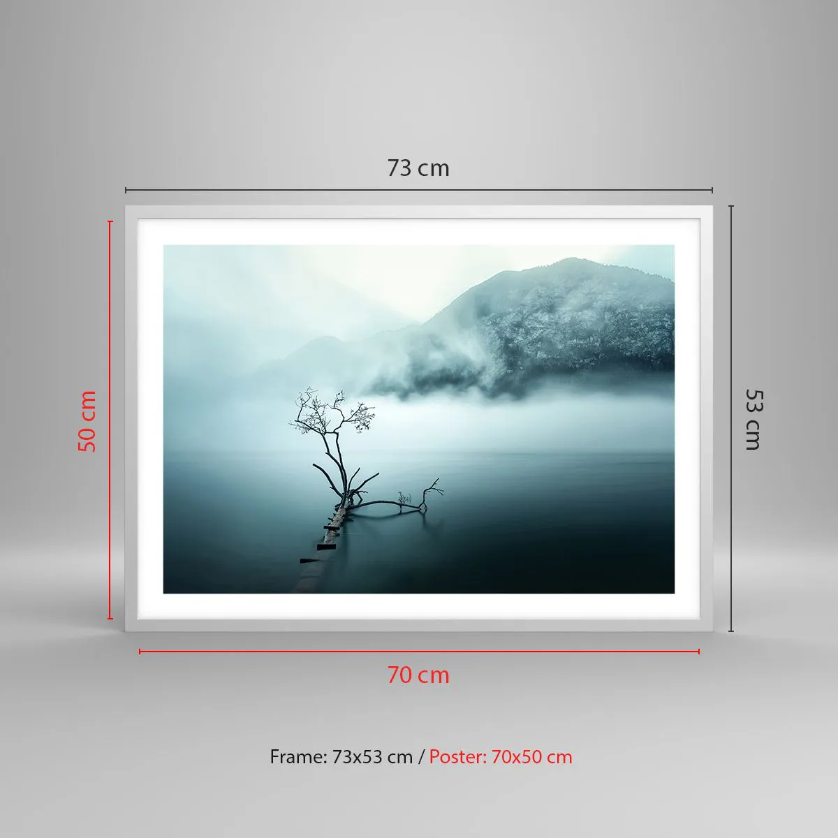 Poster in white frmae - From Water and Fog - 70x50 cm