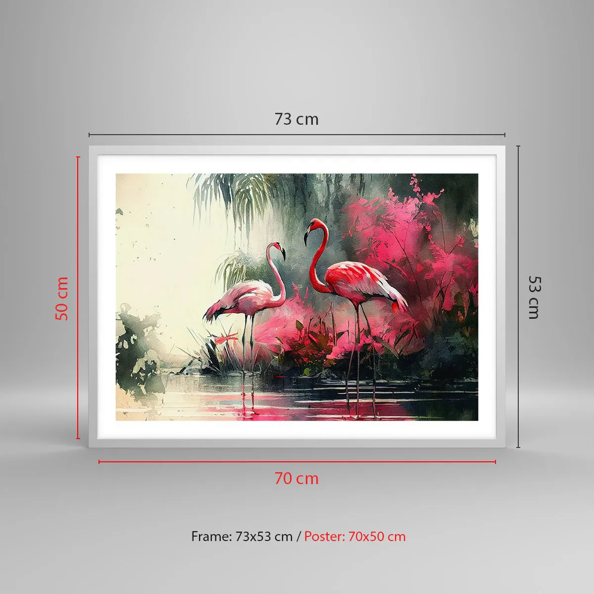 Poster in white frmae - Class of Natural Charm - 70x50 cm