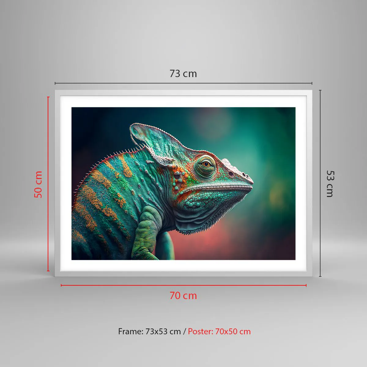 Pôster em moldura branca - Estás a ver-me? Isso não é bom… - 70x50 cm