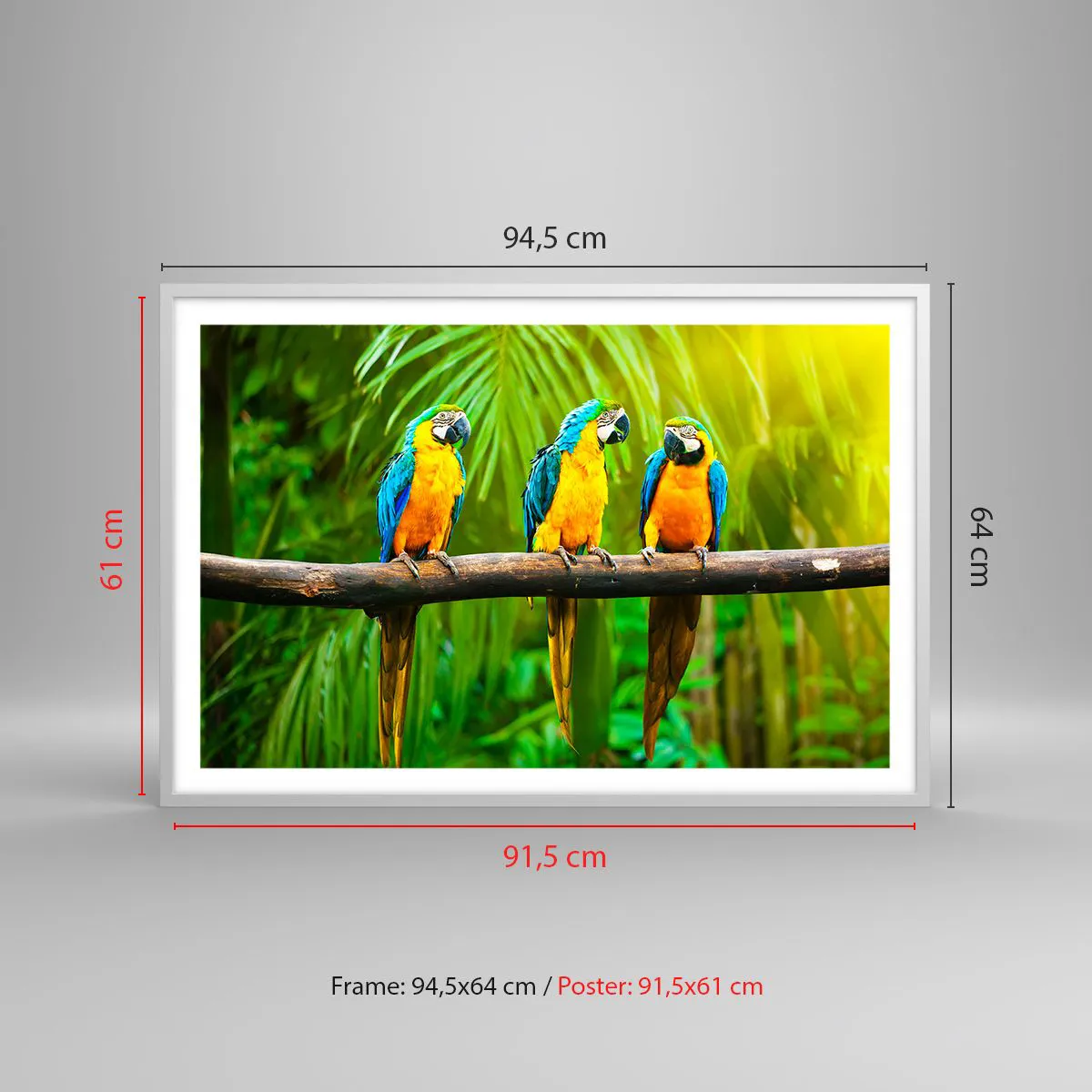 Affiche dans un cadre blanc - Poster - Et avez-vous entendu qu'elle ...? - 91x61 cm