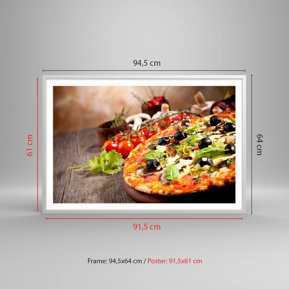 Plakat w białej ramie - Z tellurycznych ingrediencji - 91x61 cm