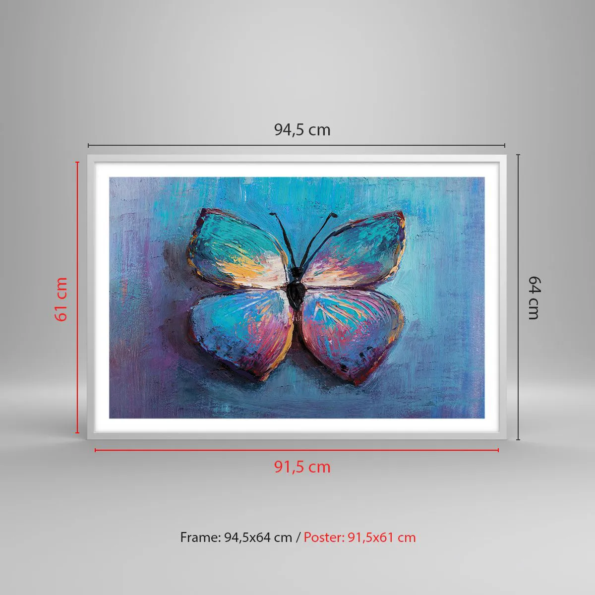 Poster in cornice bianca - In tutta la bellezza - 91x61 cm