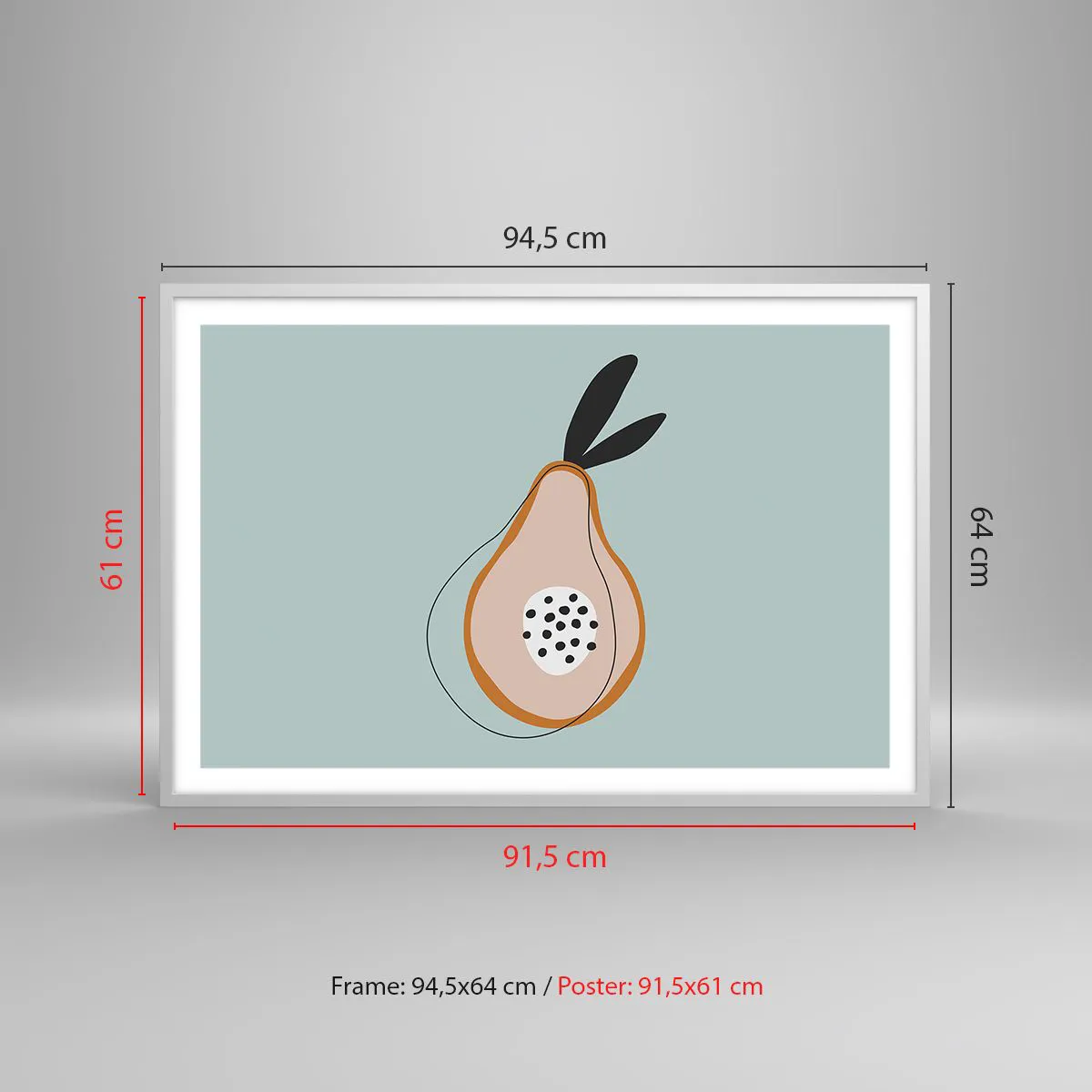 Plakat w białej ramie - Przeniknąć w naturę rzeczy - 91x61 cm