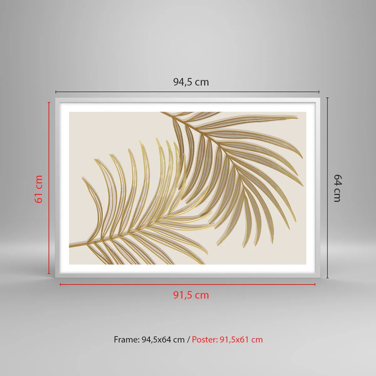 Poster in cornice bianca - Palma d'oro! - 91x61 cm