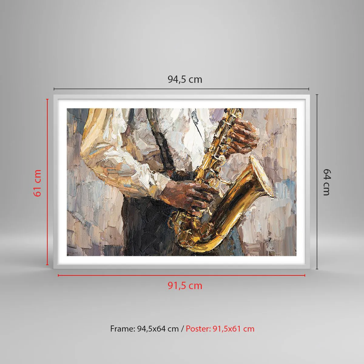 Poszter fekete keretben - Itt az idő egy szólóra - 91x61 cm